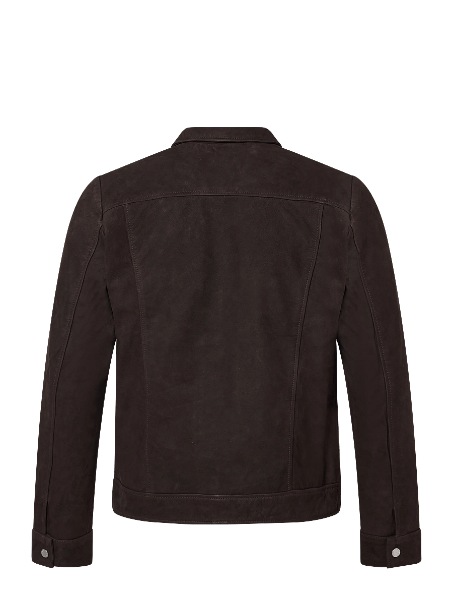 Human Scales - Neo Buffalo Suede Jacket - dk brown - 1