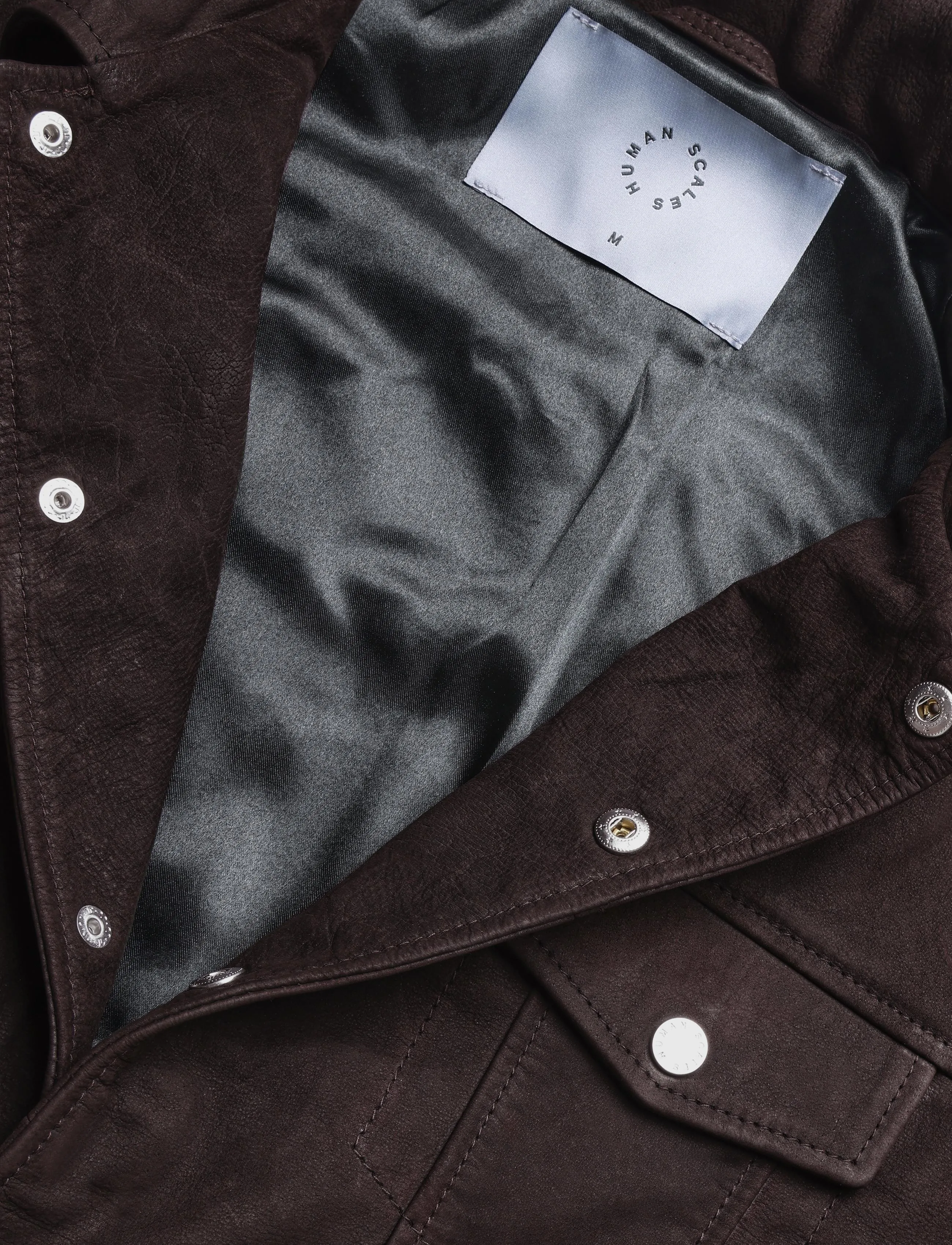 Human Scales - Neo Buffalo Suede Jacket - dk brown - 2