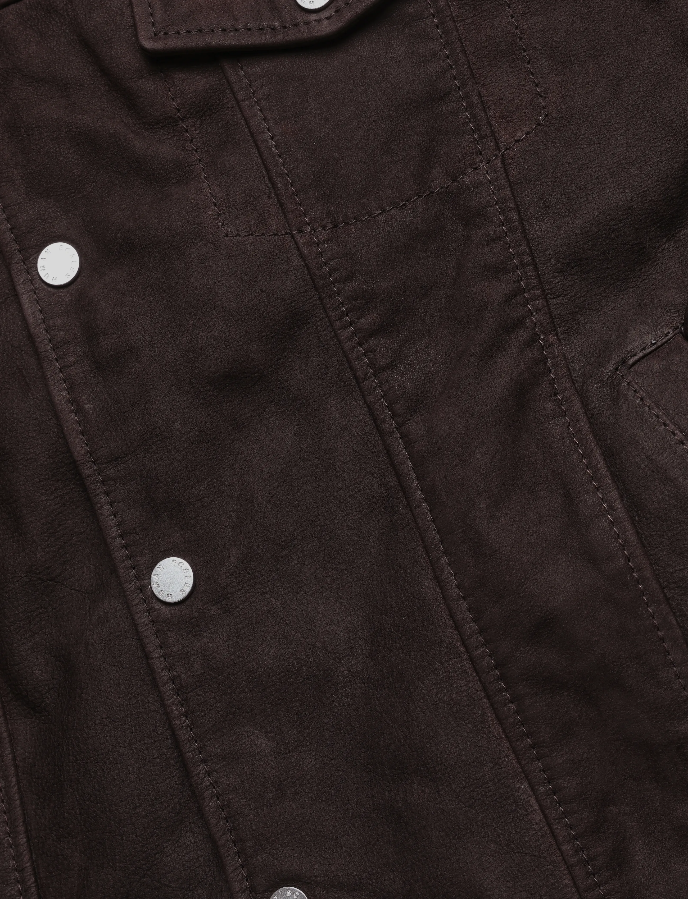 Human Scales - Neo Buffalo Suede Jacket - dk brown - 3