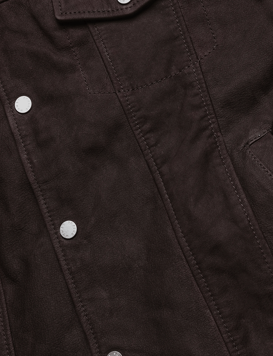 Human Scales - Neo Buffalo Suede Jacket - dk brown - 3