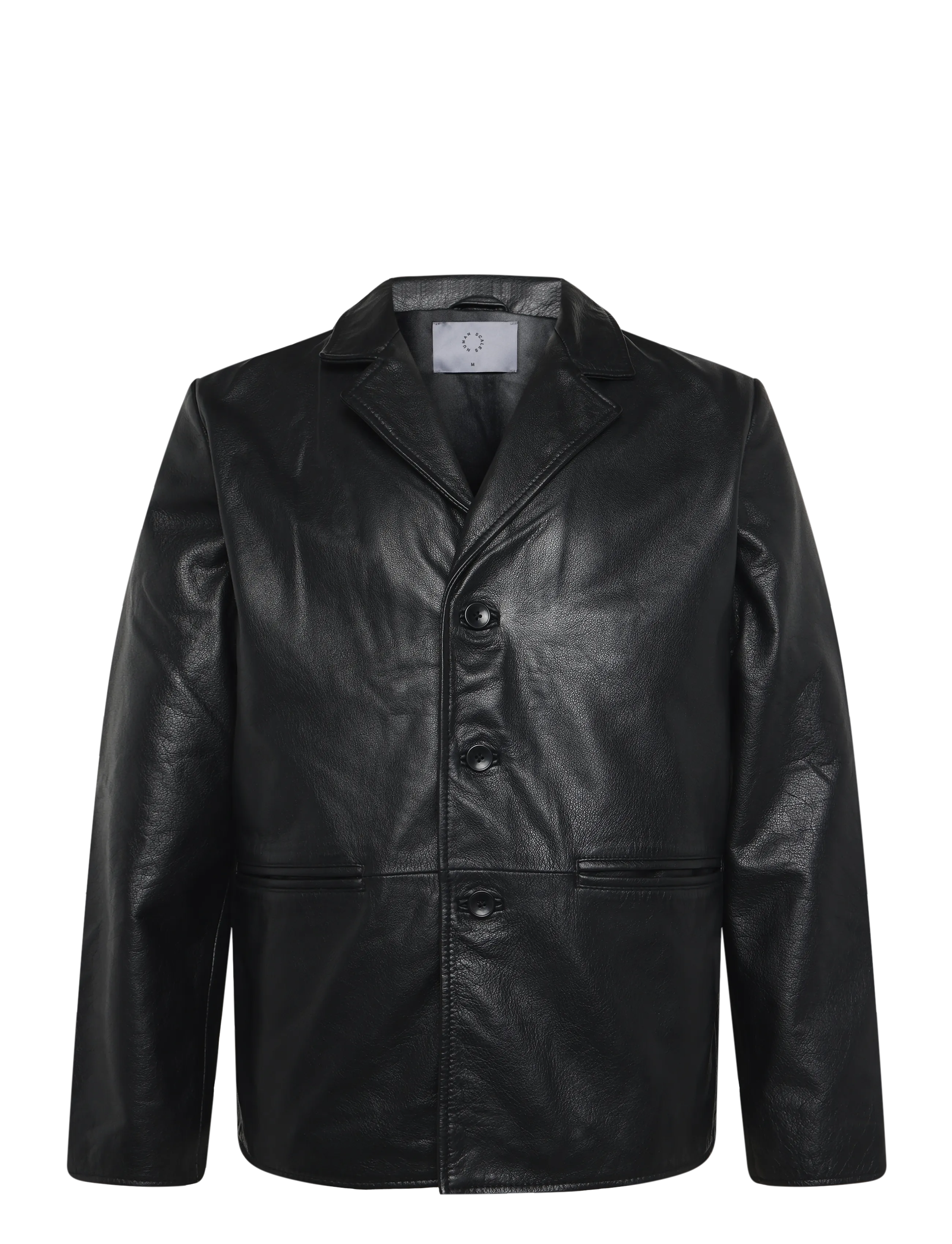 Human Scales Levi Buffalo Jacket, S, Jackets, Schwarz - Leather, Männerswear