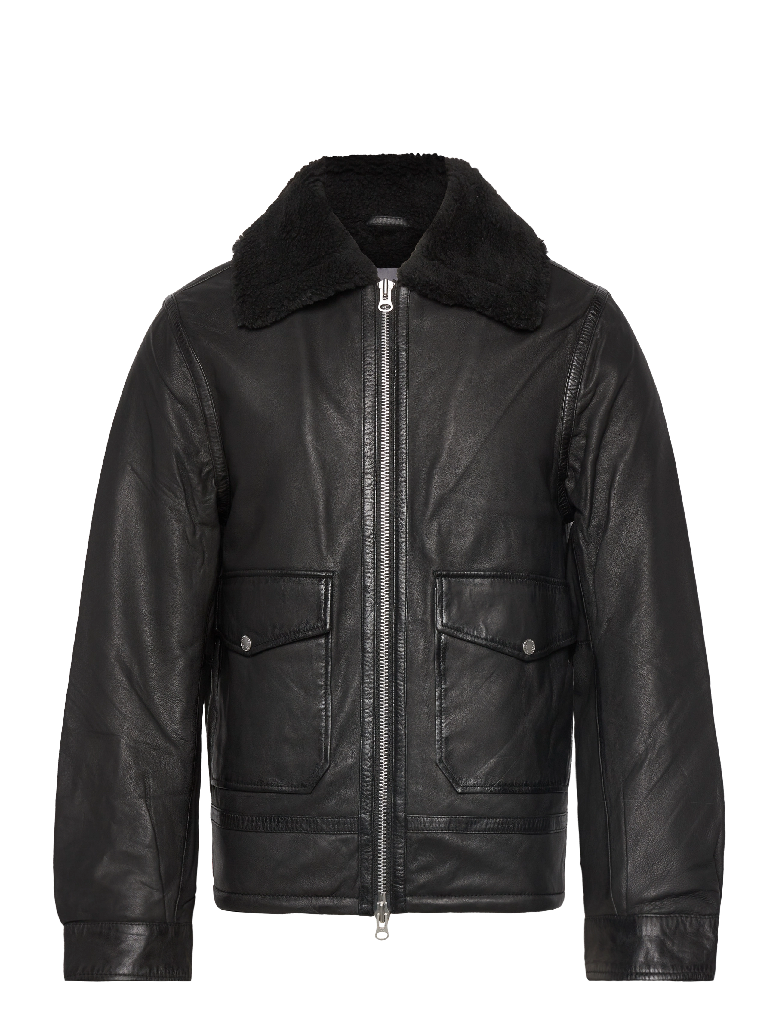 Seth Vegan Shearling - BLACK