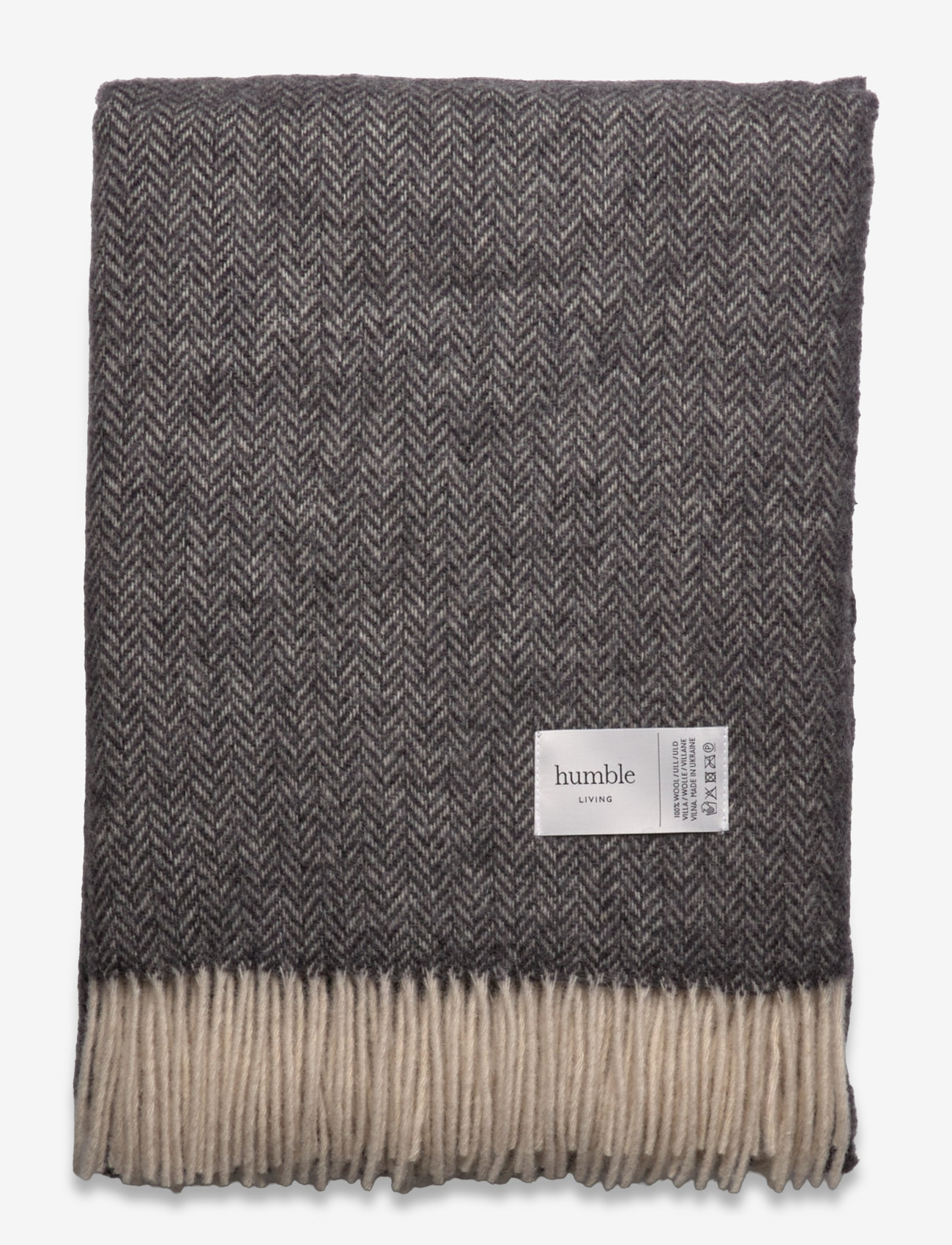 humble LIVING - Wool blanket HUMBLE LIVING - outdoor textiles - peat - 0