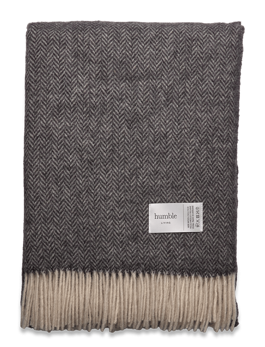 humble LIVING - HUMBLE LIVING Wool blanket - valentinstaggeschenke - peat - 0