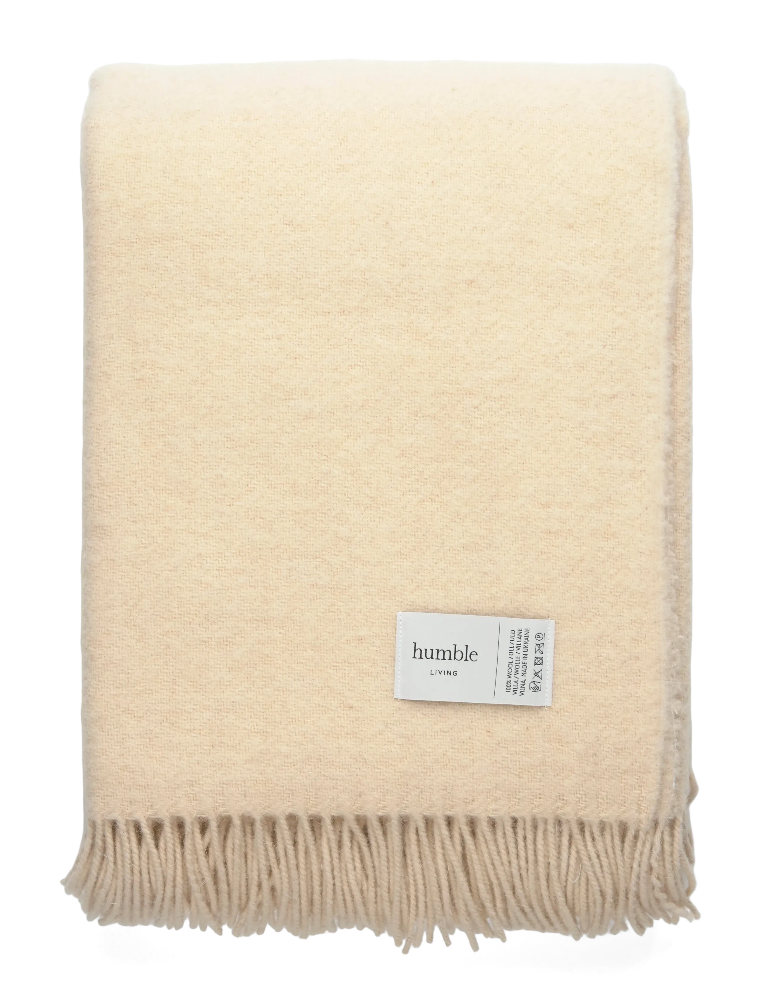 humble LIVING Wool blanket HUMBLE LIVING - humble LIVING - CREAM / cream