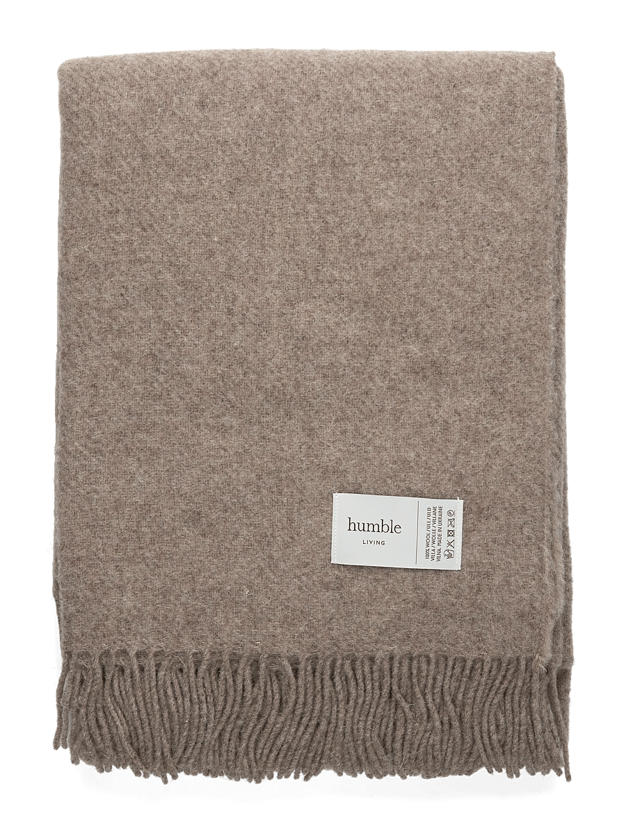 humble LIVING - Wool blanket HUMBLE LIVING - nach preis einkaufen - simply taupe - 0