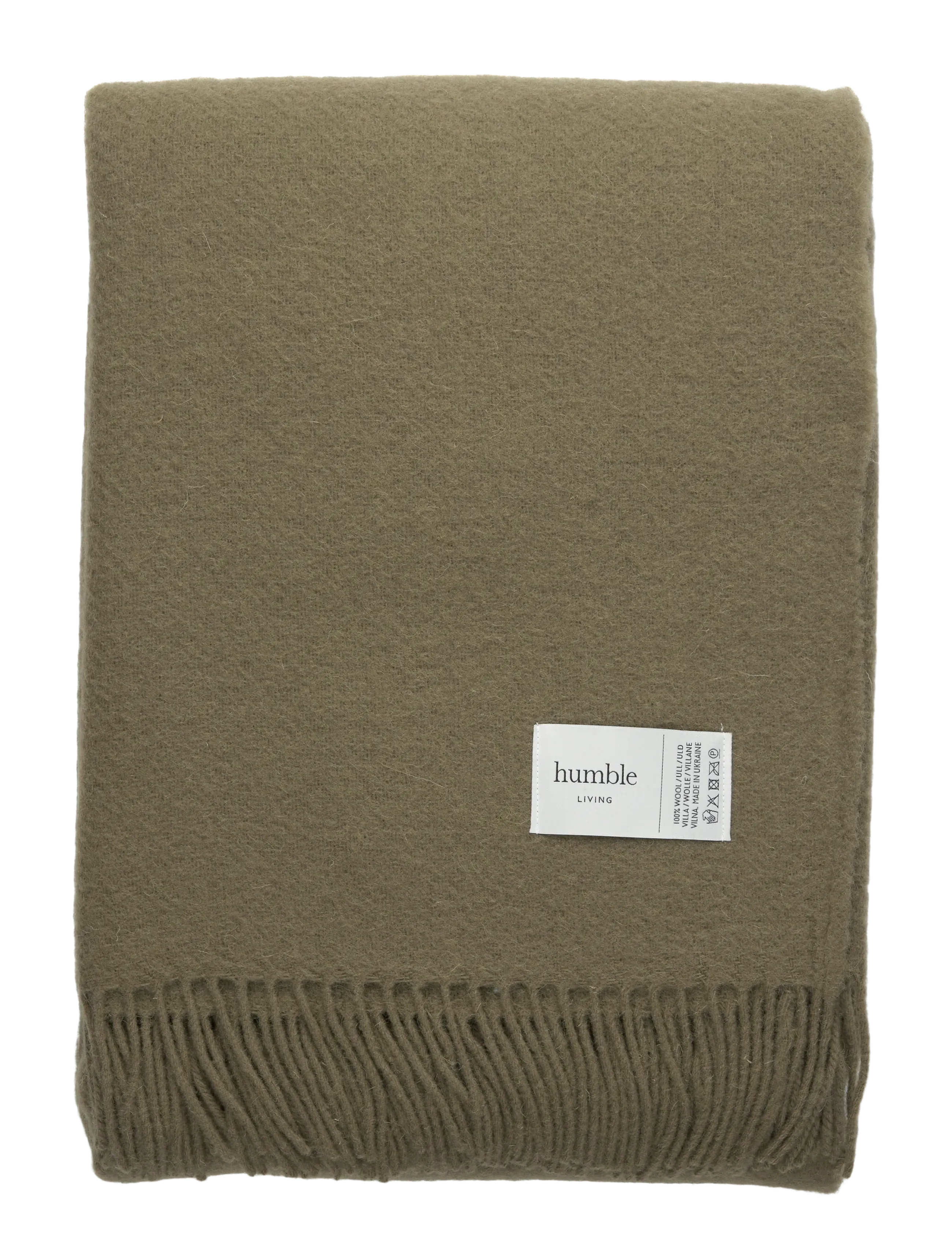 humble LIVING Wool blanket HUMBLE LIVING - Plaider - TEA / khaki/green