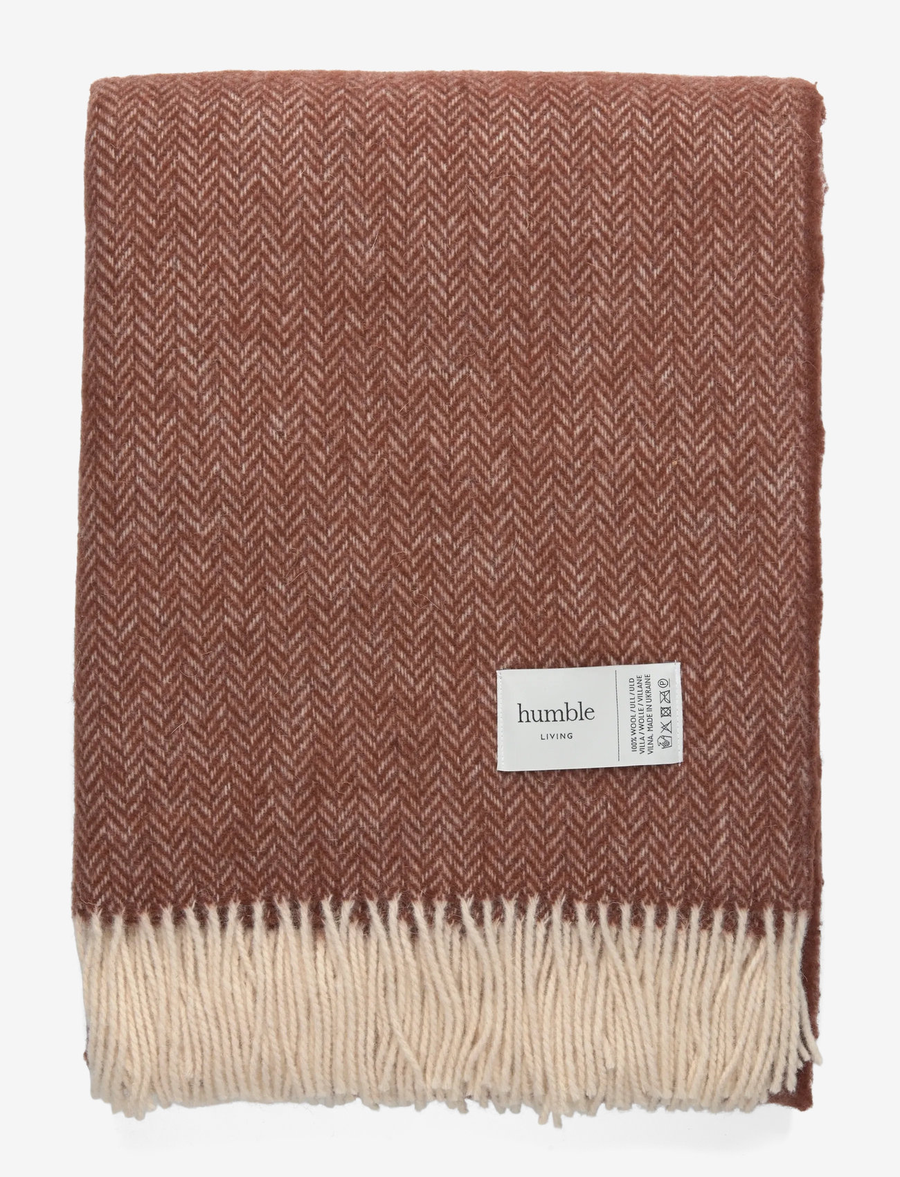 humble LIVING - Wool blanket HUMBLE LIVING - valentinsgaver - brown patina - 0