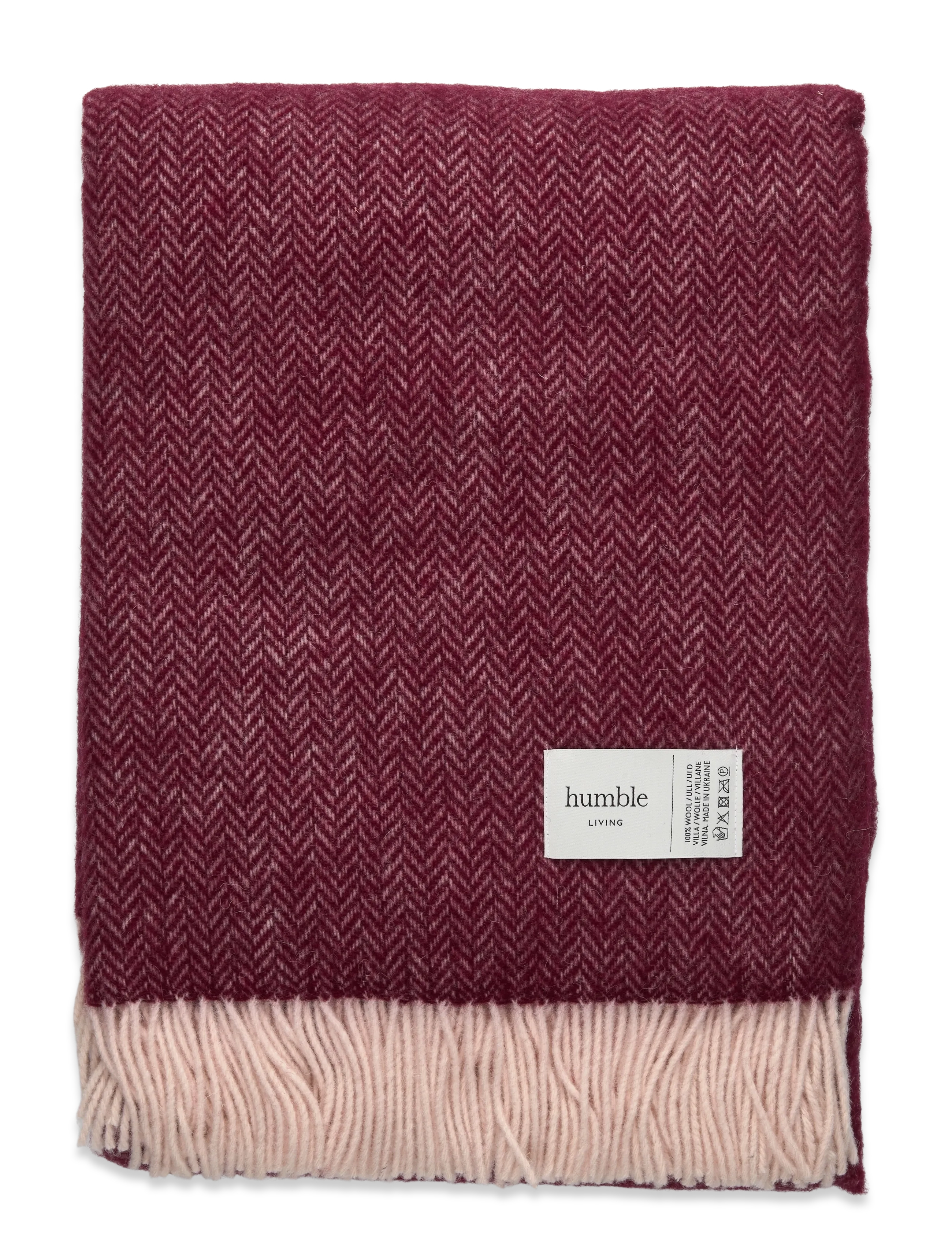humble LIVING Wool Blanket Humble Living,,,Rot Gr.140X200CM