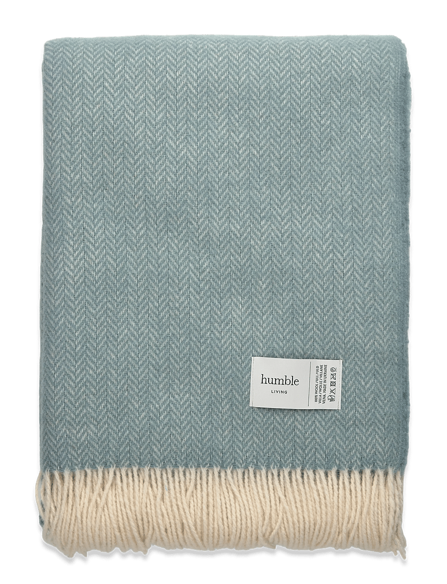 humble LIVING - Wool blanket HUMBLE LIVING - valentīndienas dāvanas - smoke blue - 0