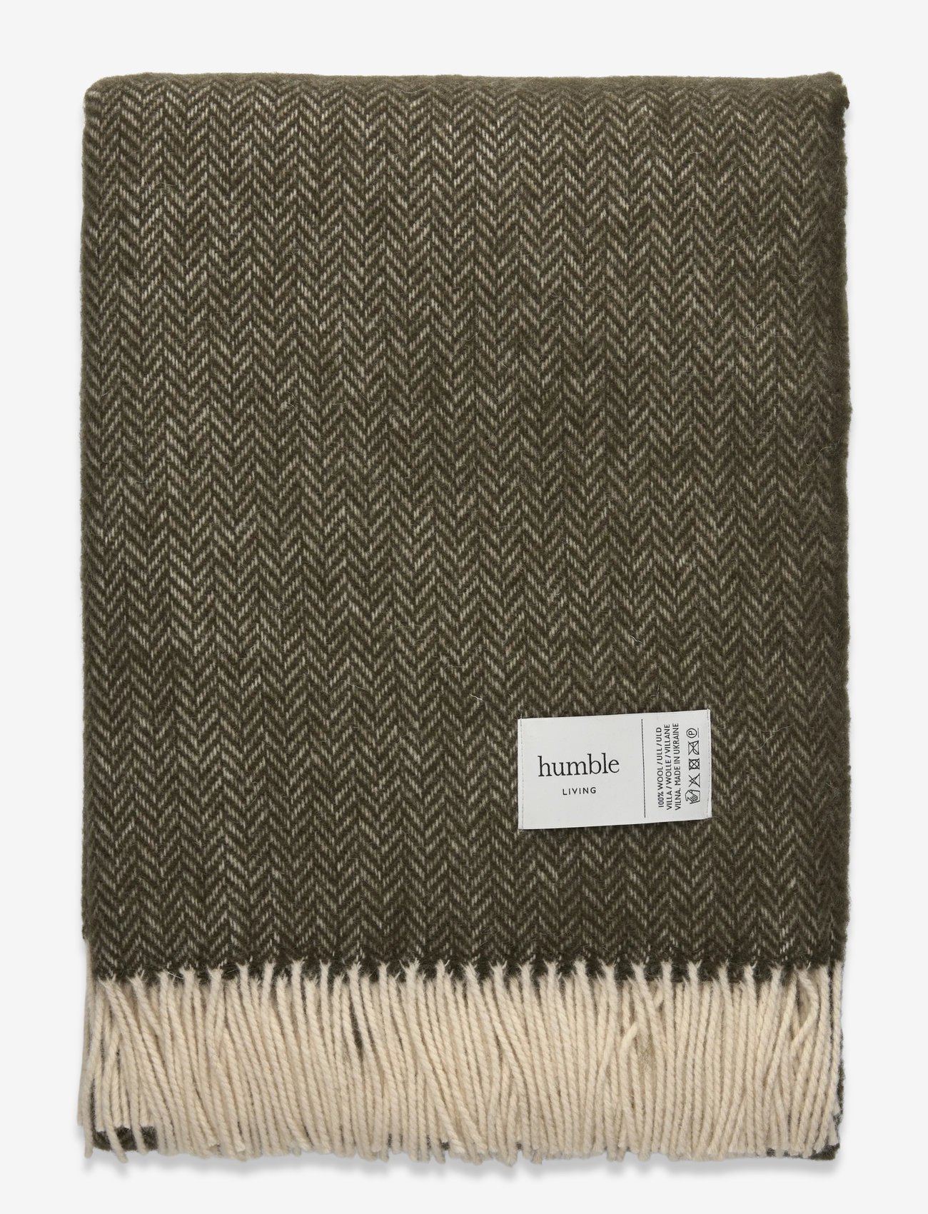 humble LIVING - Wool blanket HUMBLE LIVING - köp efter pris - deep linchen green - 0