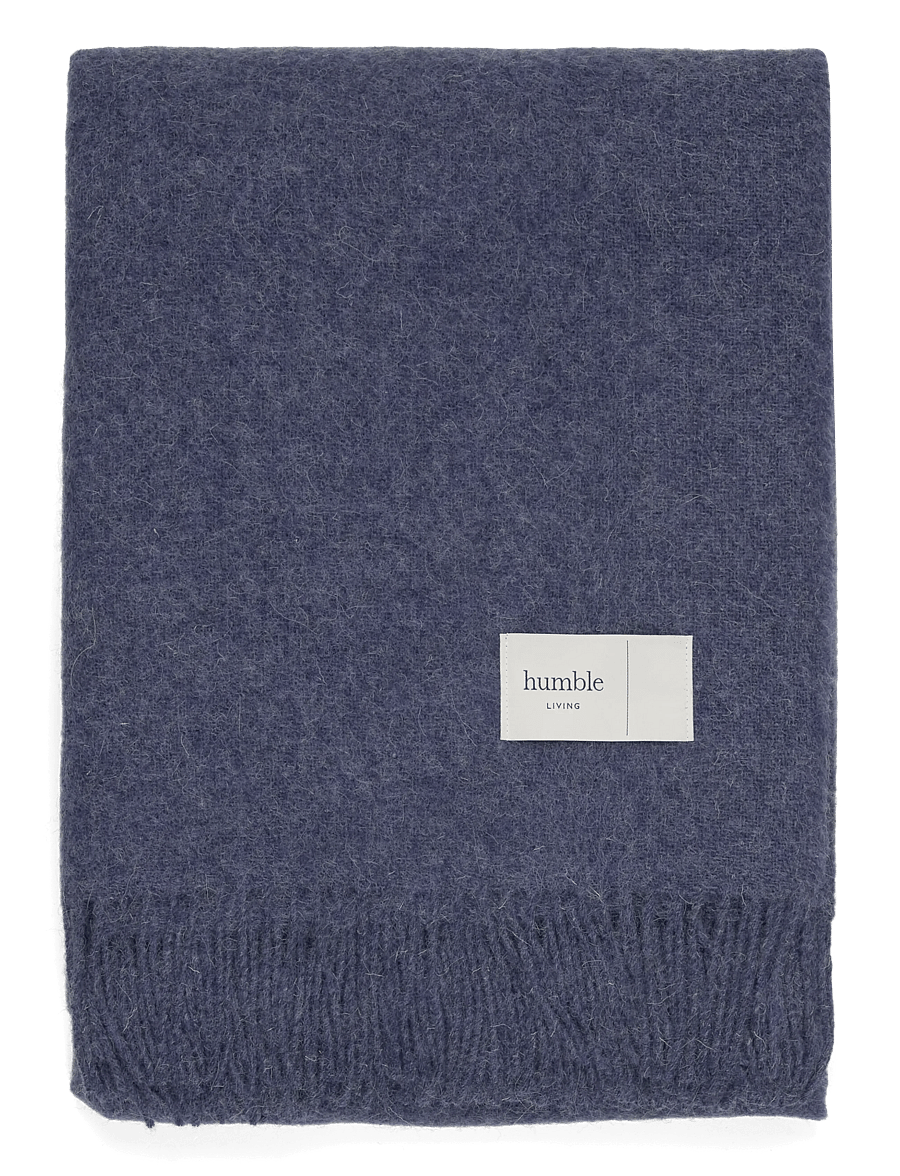 humble LIVING - Wool blanket HUMBLE LIVING - decken - poseidon blue - 0