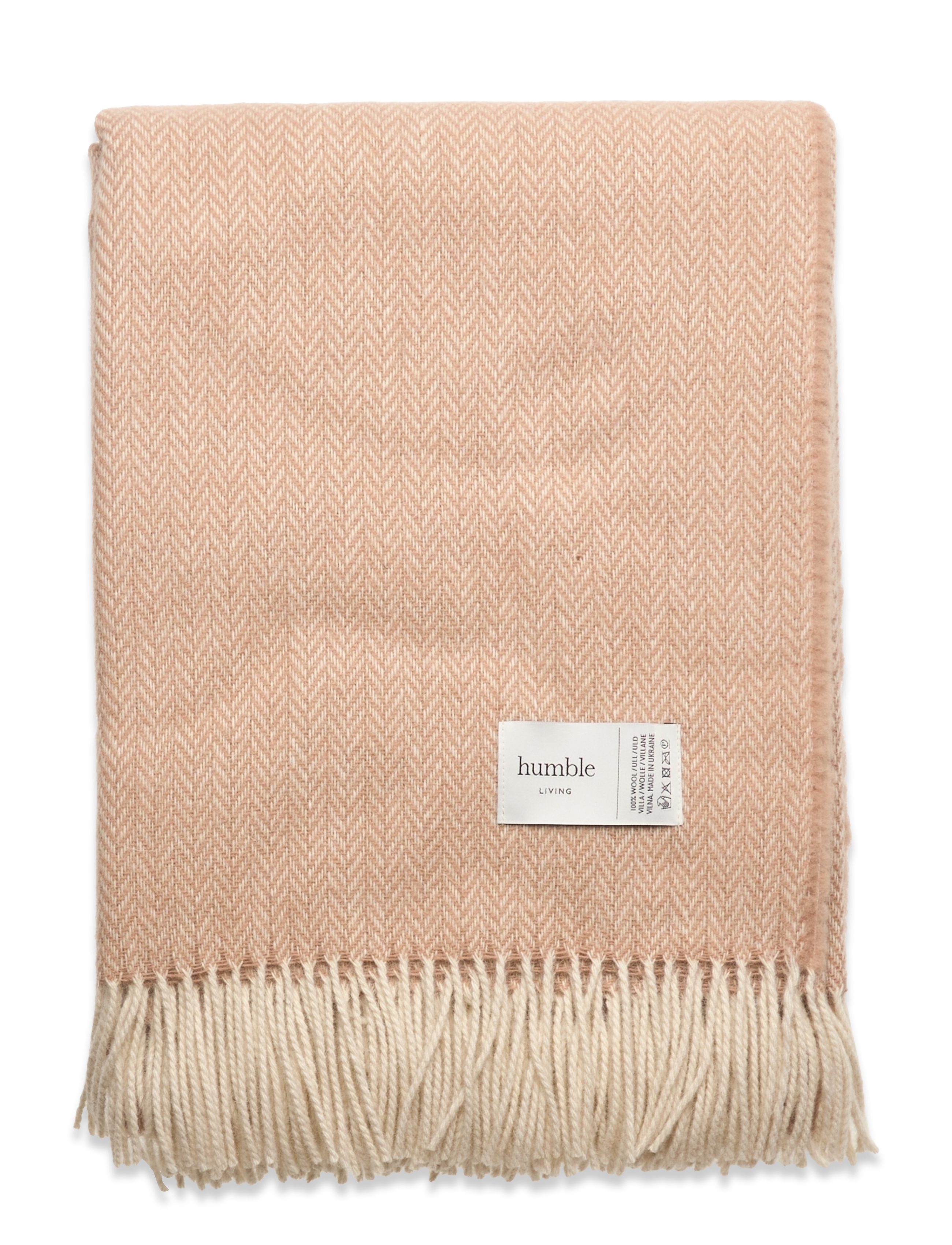 HUMBLE LIVING Humble Living Wolle Decke Orange - 140X180CM - Unisex