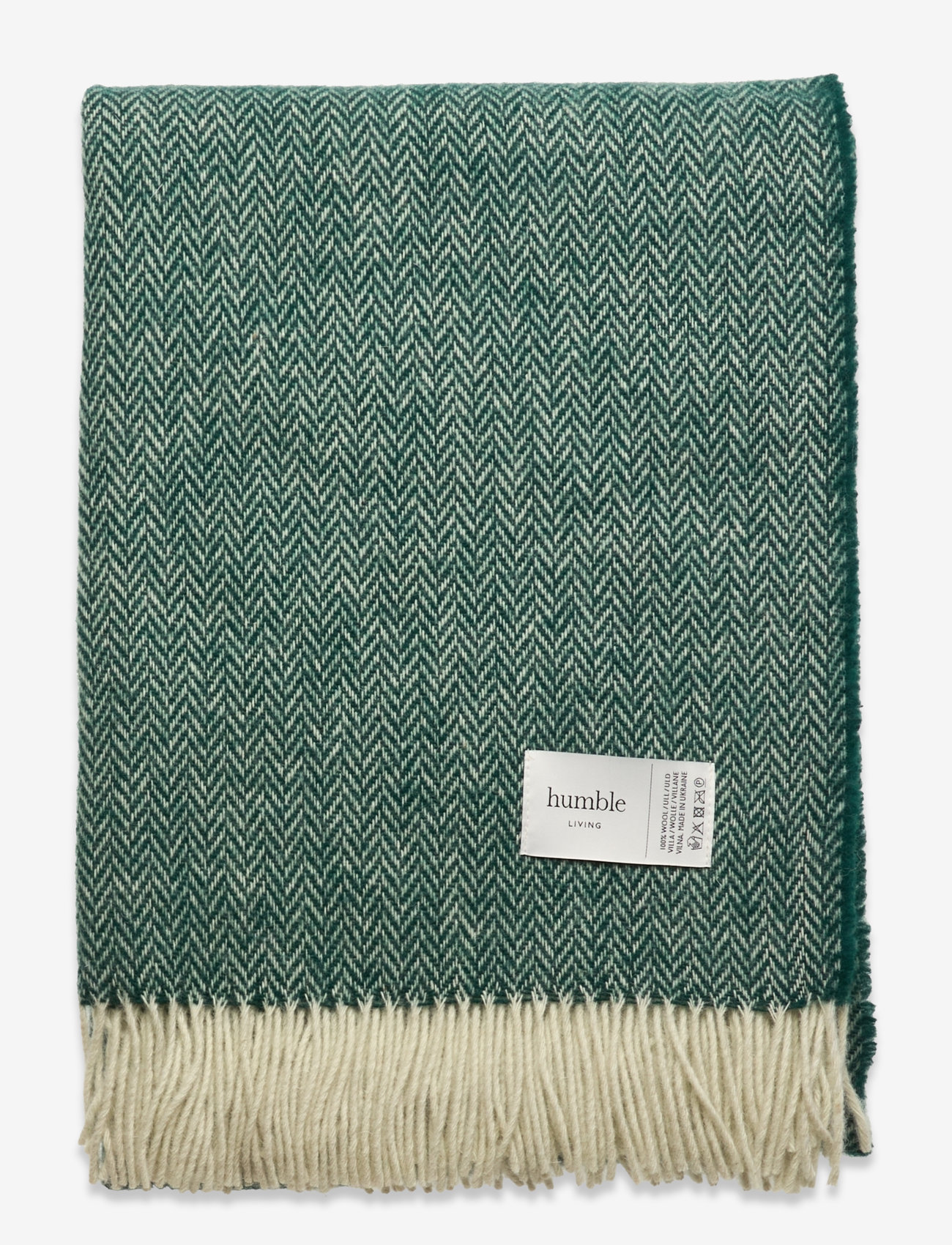 humble LIVING - HUMBLE LIVING Wool blanket - köp efter pris - evergreen - 0