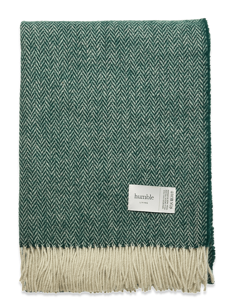 humble LIVING - HUMBLE LIVING Wool blanket - valentinstaggeschenke - evergreen - 1