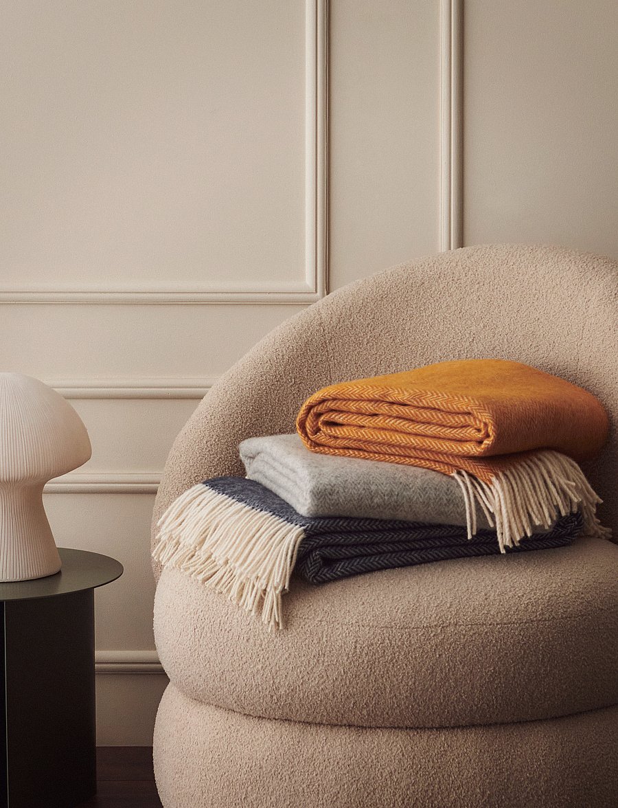 humble LIVING - HUMBLE LIVING Wool blanket - valentinstaggeschenke - evergreen - 0
