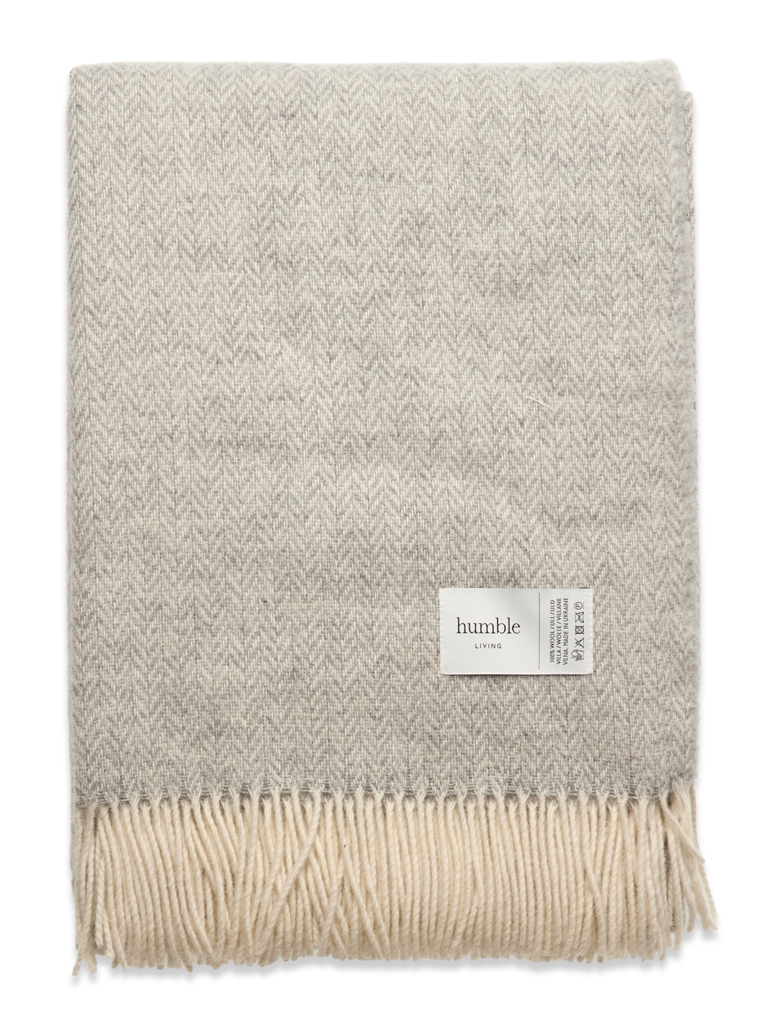 HUMBLE LIVING Humble Living Wolle Decke Beige - 140X180CM - Unisex