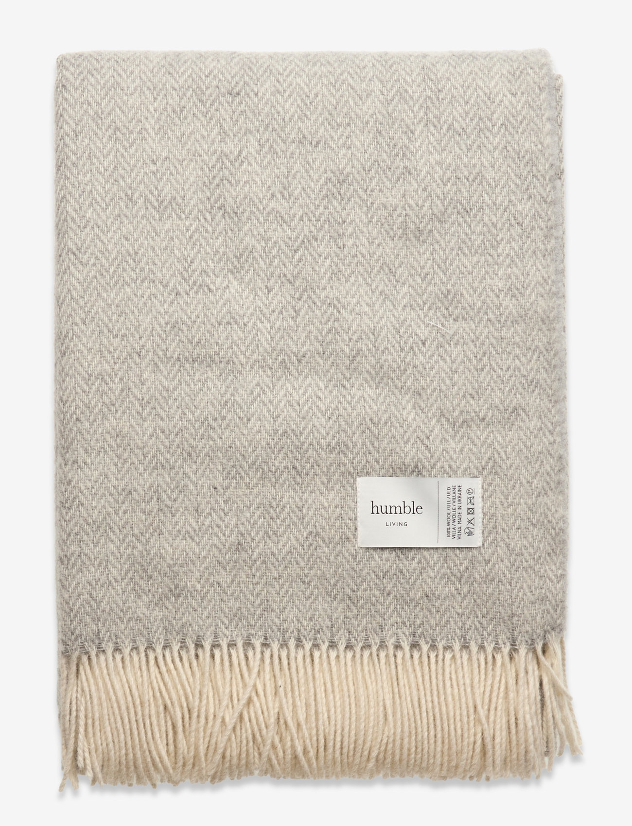 humble LIVING - HUMBLE LIVING Wool blanket - köp efter pris - gray violet - 0