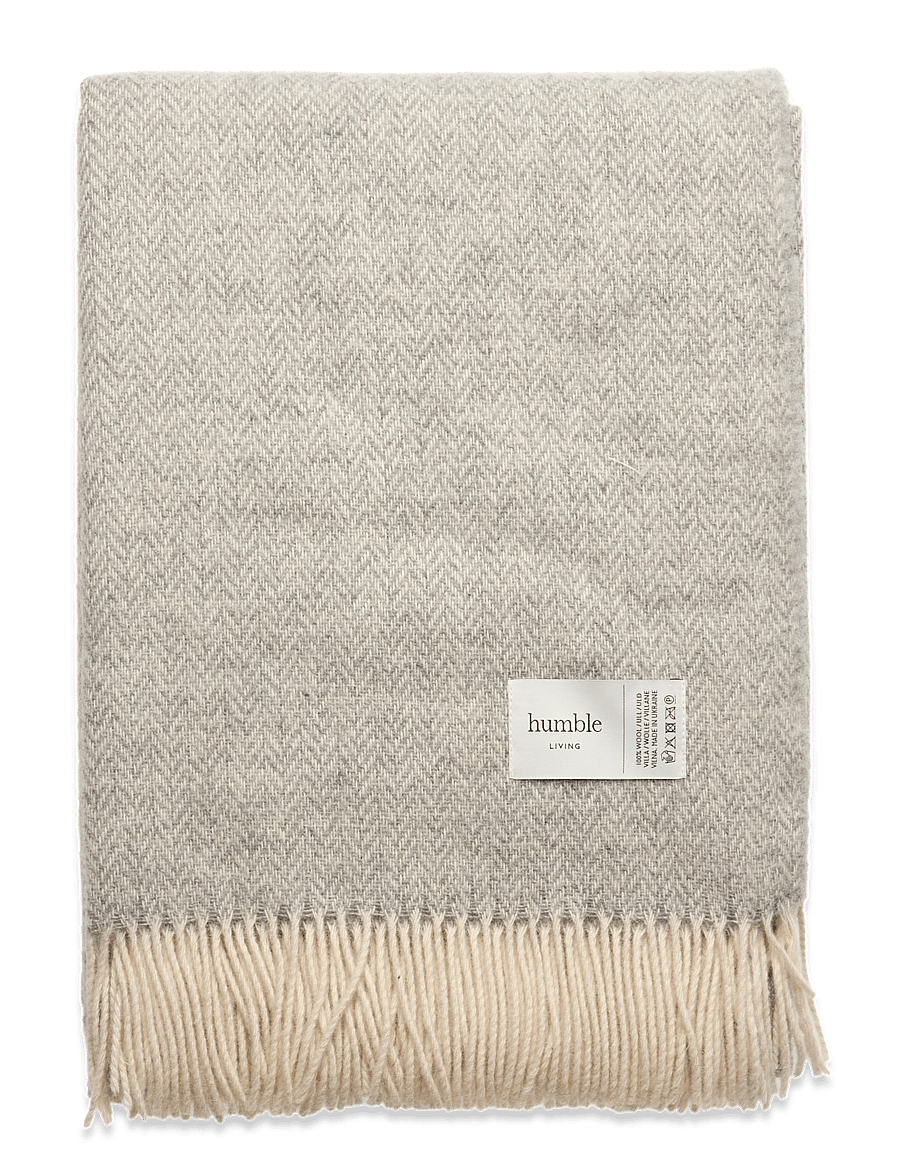 humble LIVING - Wool blanket HUMBLE LIVING - valentinsgaver - gray violet - 1