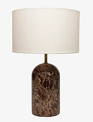 humble LIVING - Flair Marble Table Lamp - bordslampor - brown/natural - 0