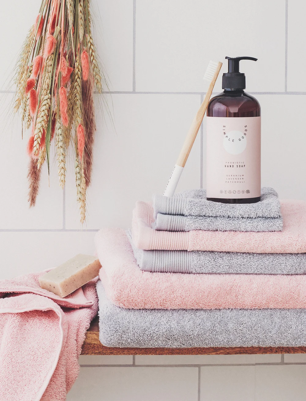 humble LIVING - humble LIVING Towel - köp efter pris - light pink - 1