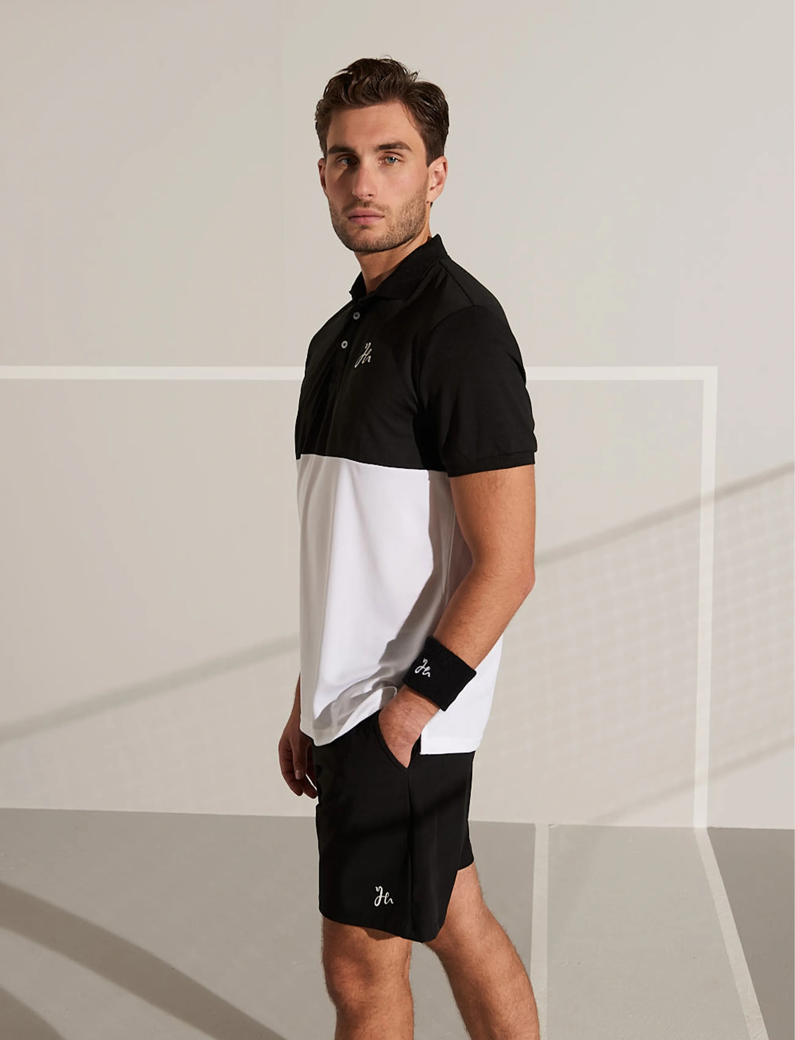 Humbleton - Pista Polo - kortærmede poloer - black/white - 3