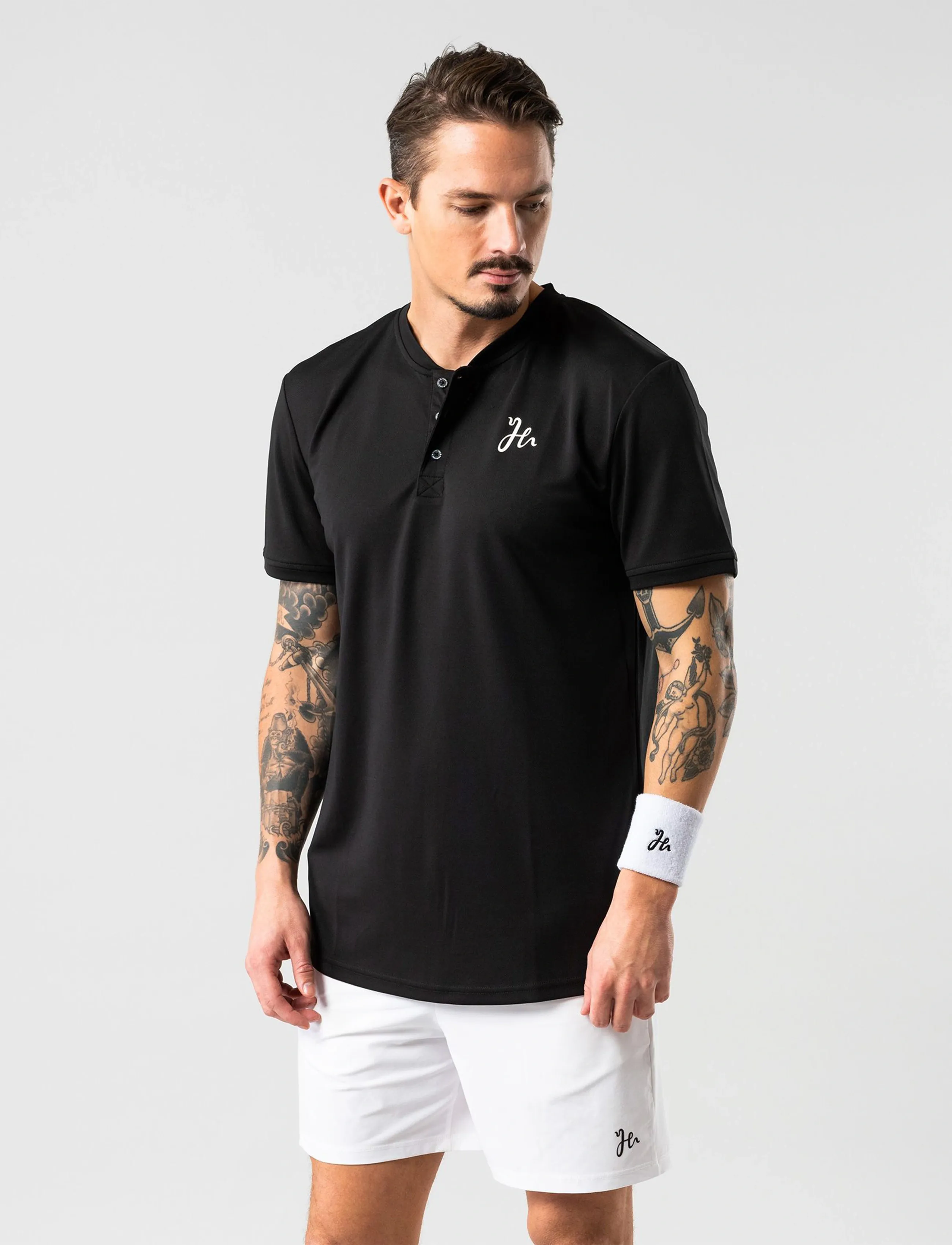 Humbleton - Mr Henley V2 - t-shirts - black - 5