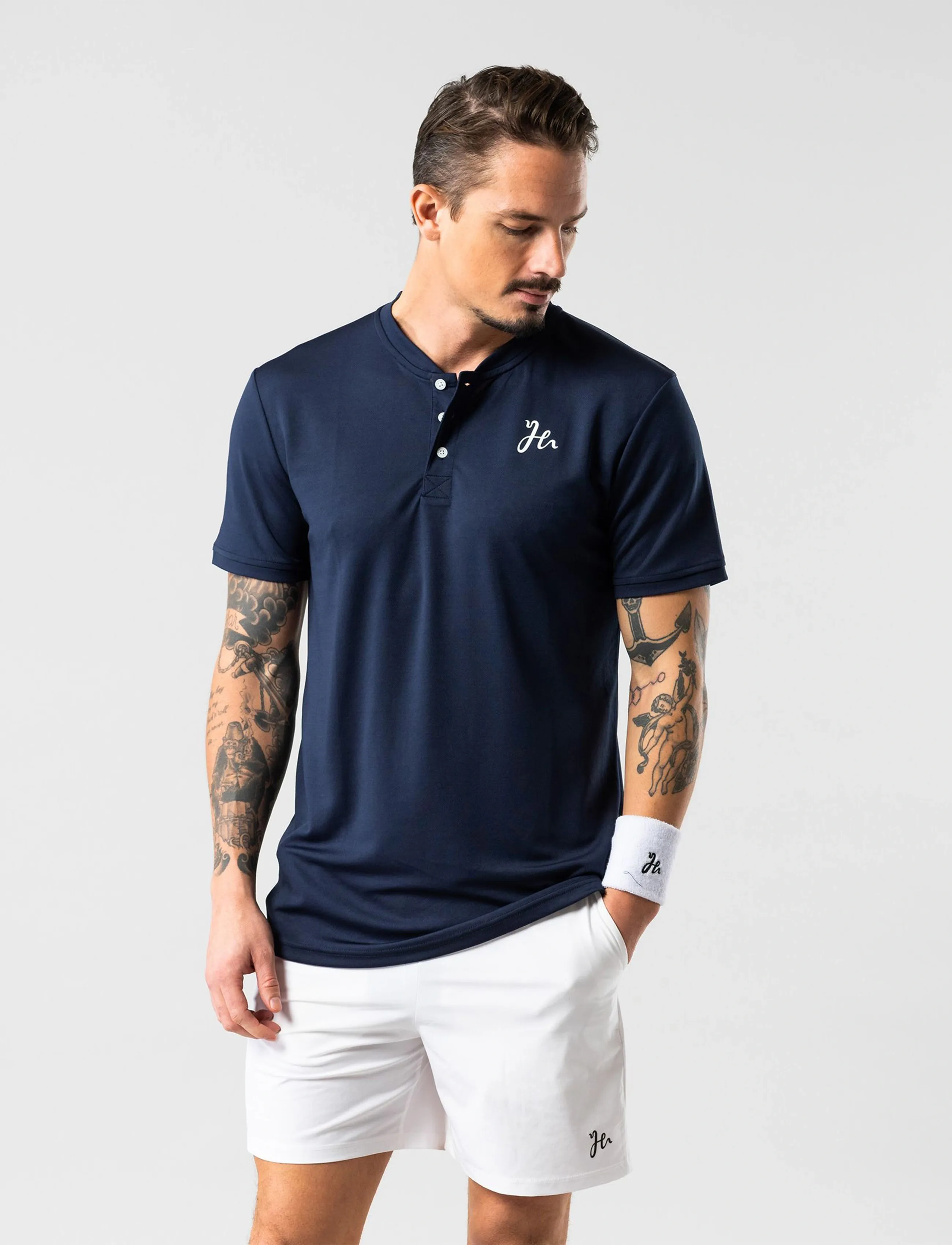 Humbleton - Mr Henley V2 - t-shirts - navy - 4