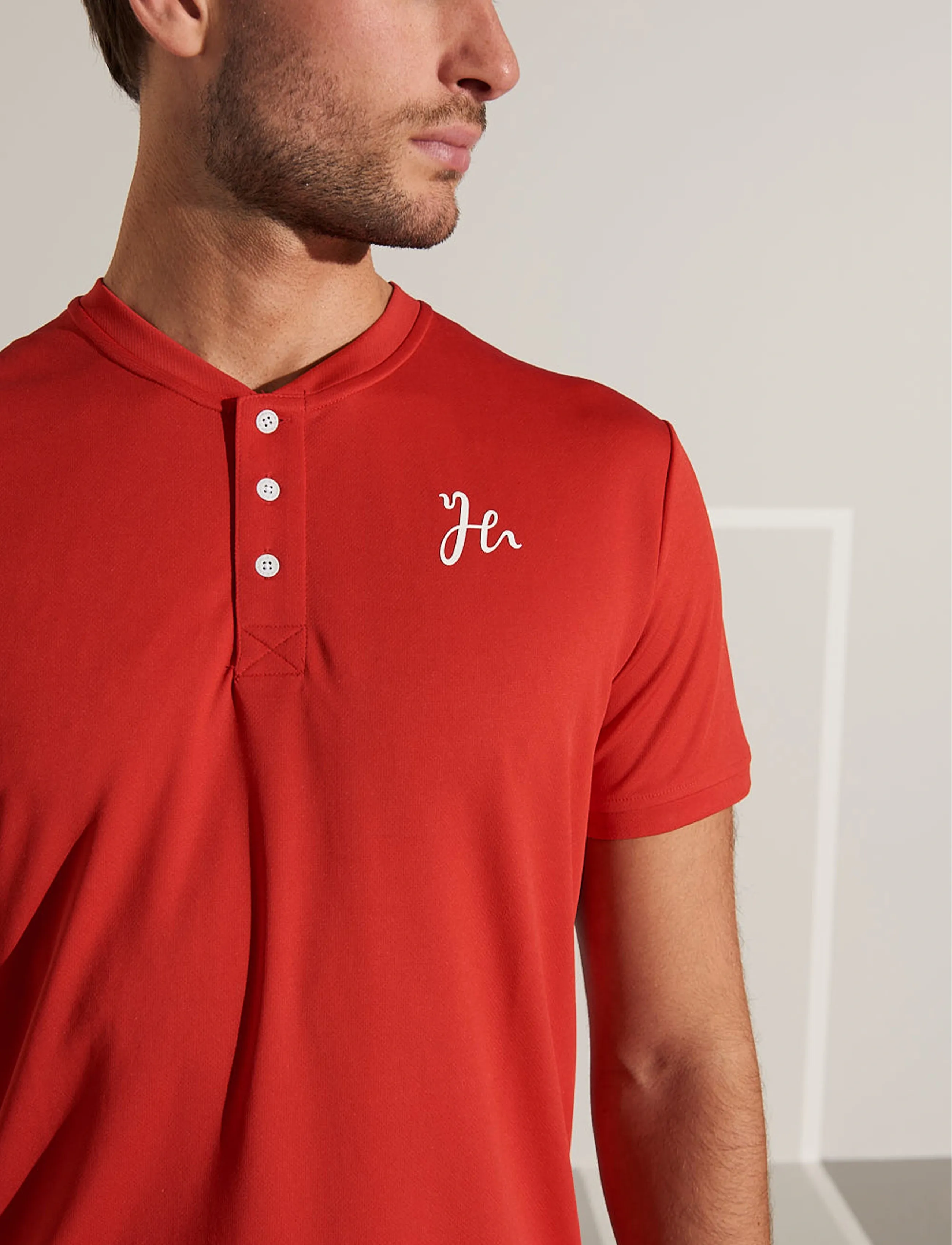 Humbleton - Mr Henley V2 - t-shirts - red - 4