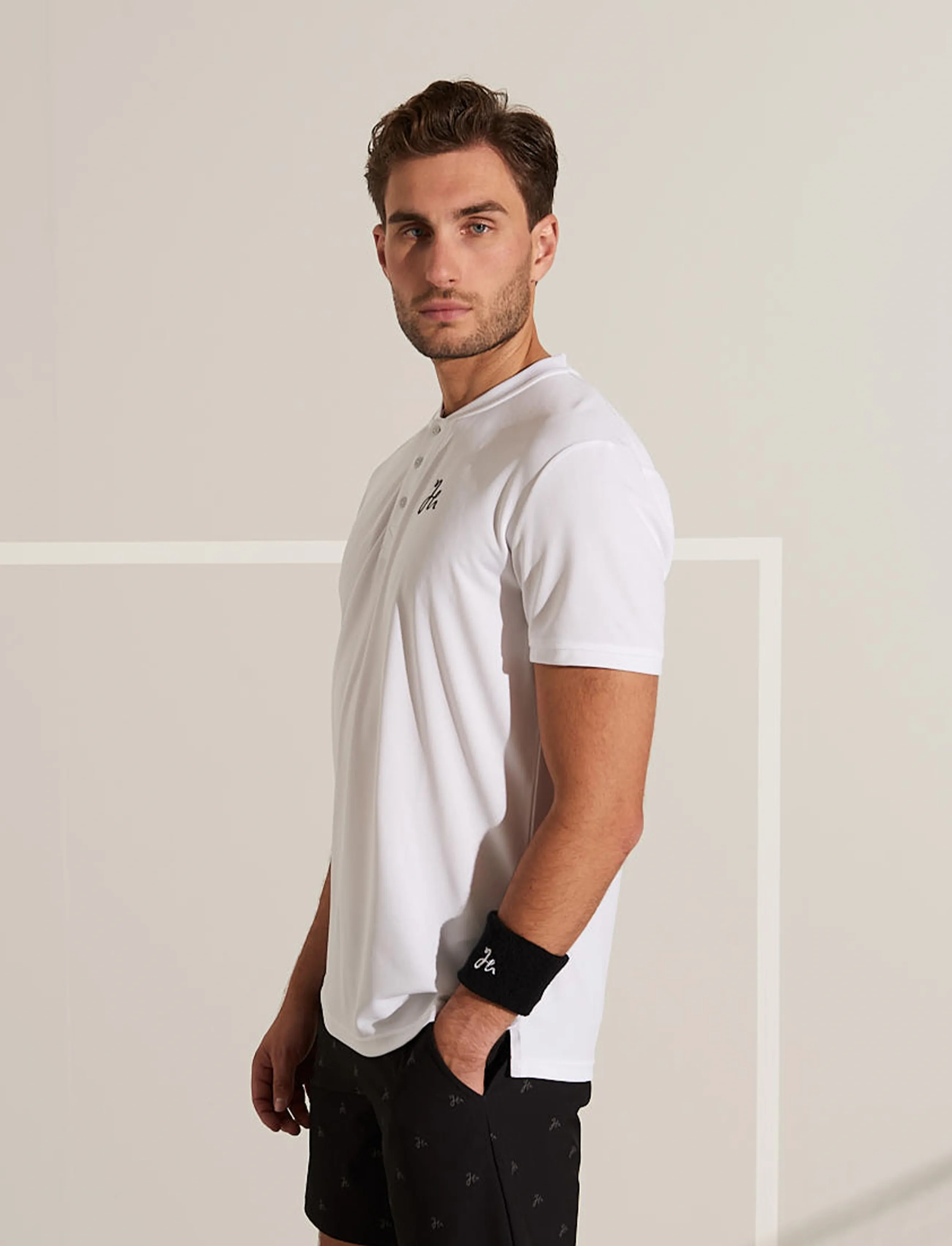 Humbleton - Mr Henley V2 - short-sleeved t-shirts - white - 5