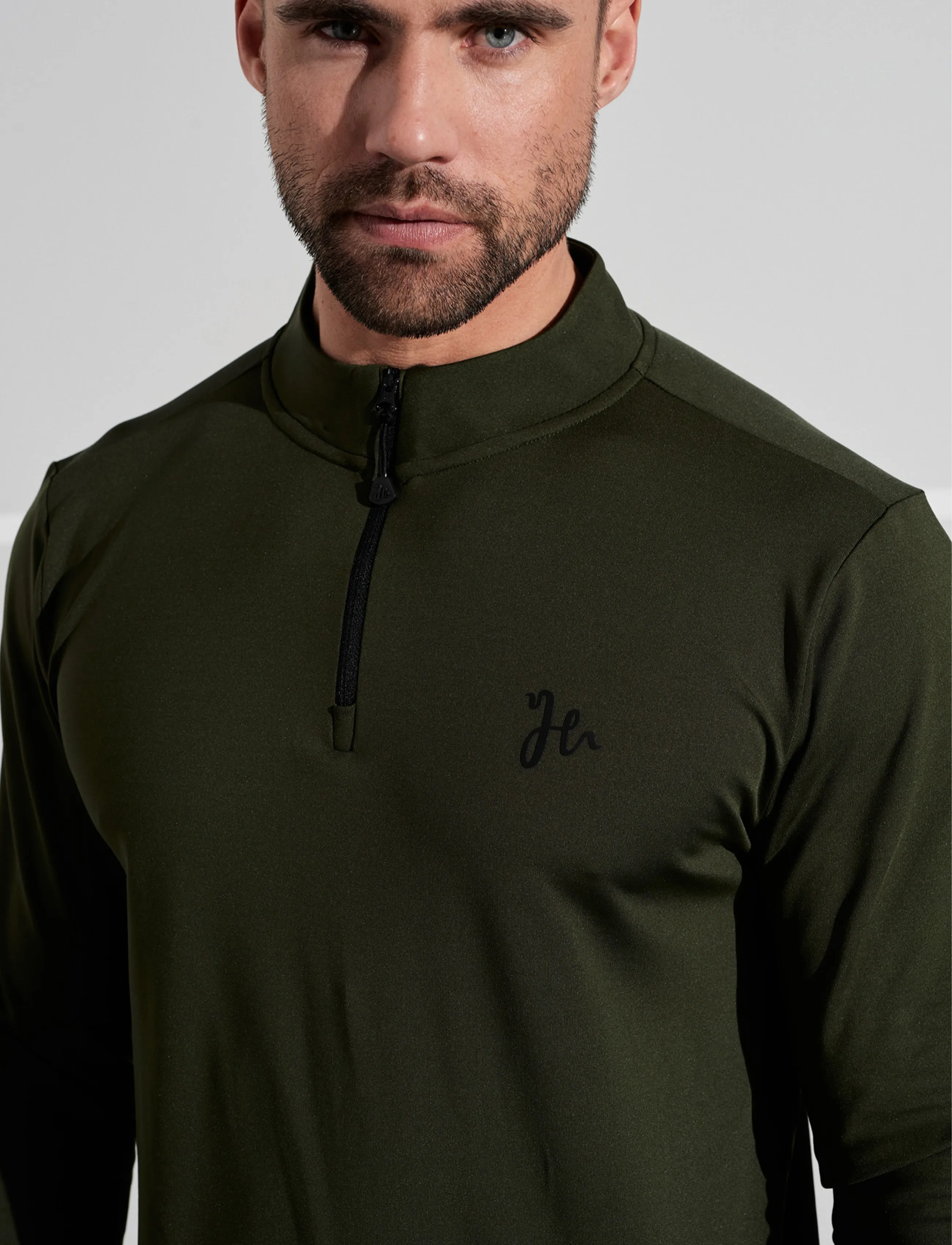 Humbleton - Play Zip - termoundertrøjer - army green - 5
