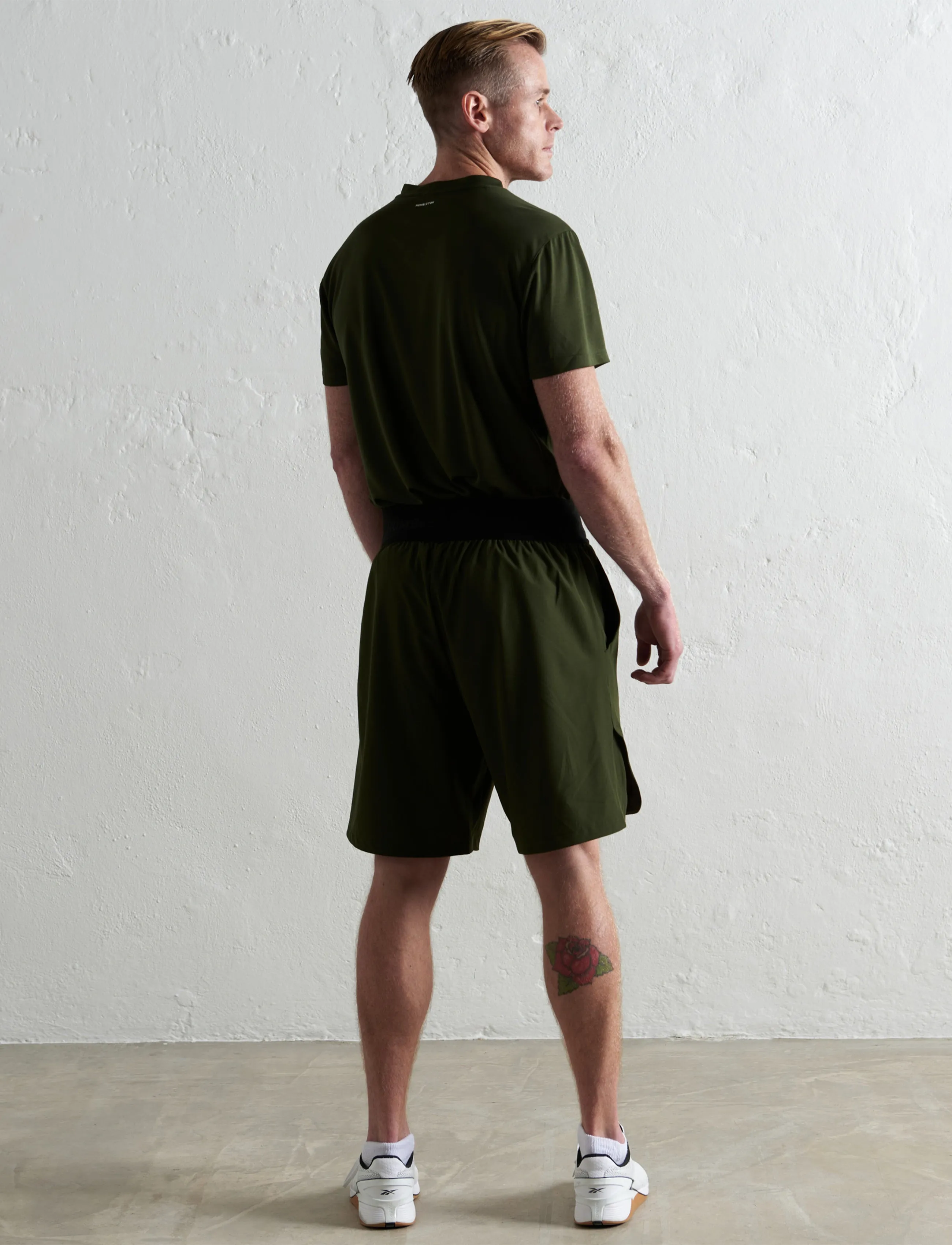 Humbleton - John Loose Fit Shorts - træningsshorts - army green - 3