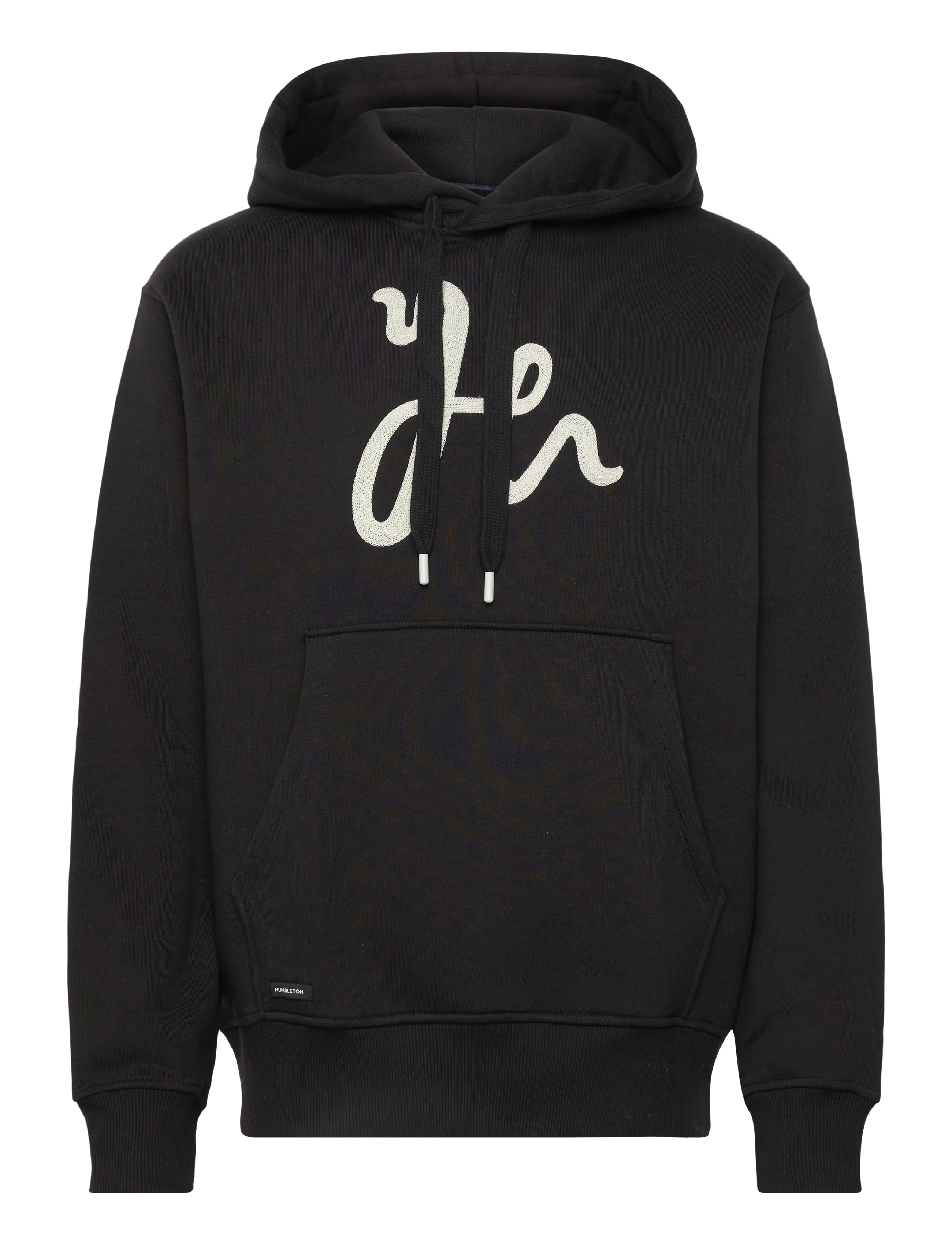 Humbleton Denver H Embroidered Hoodie - Sweatshirts - BLACK / black
