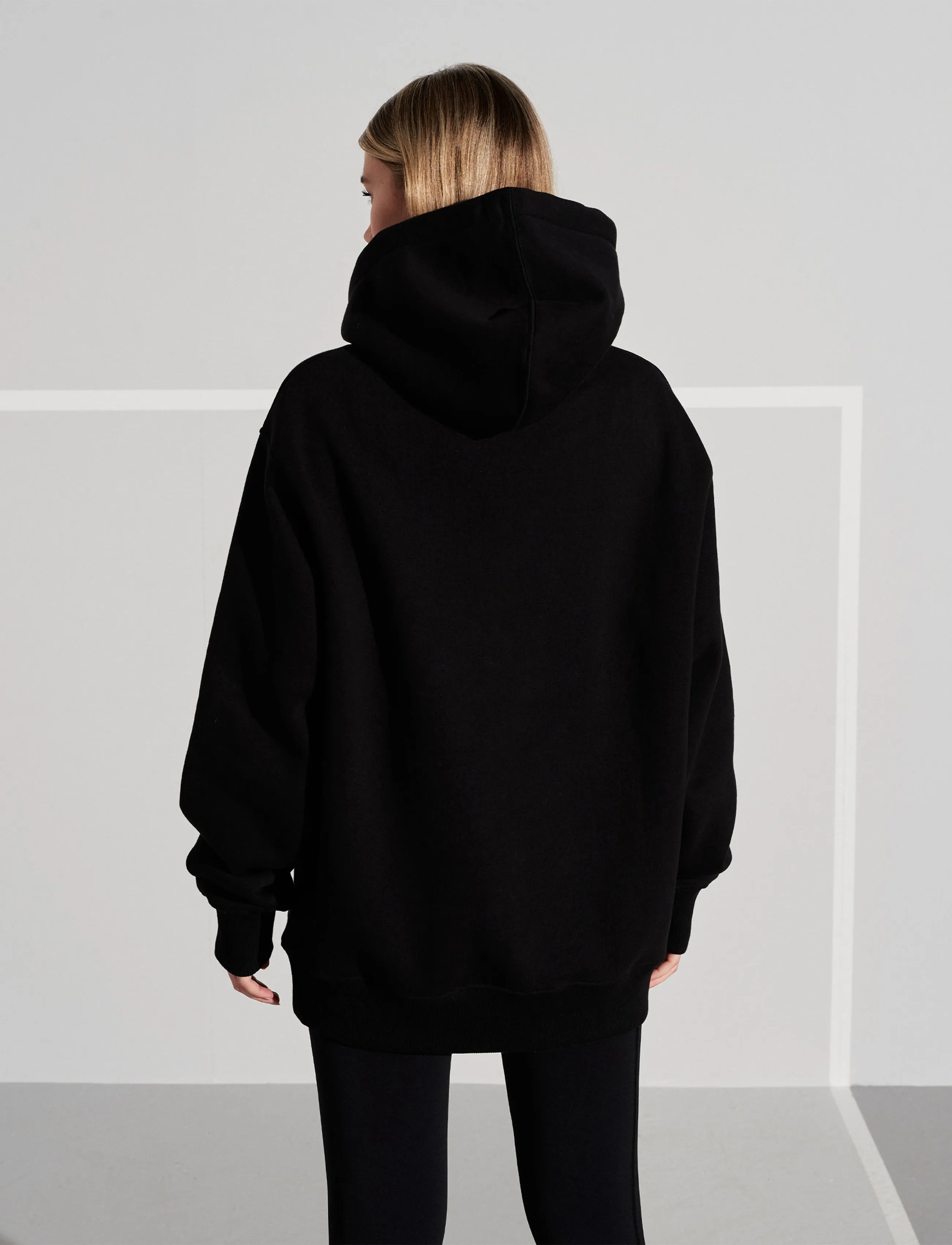Humbleton - Denver H Embroidered Hoodie - black - 3