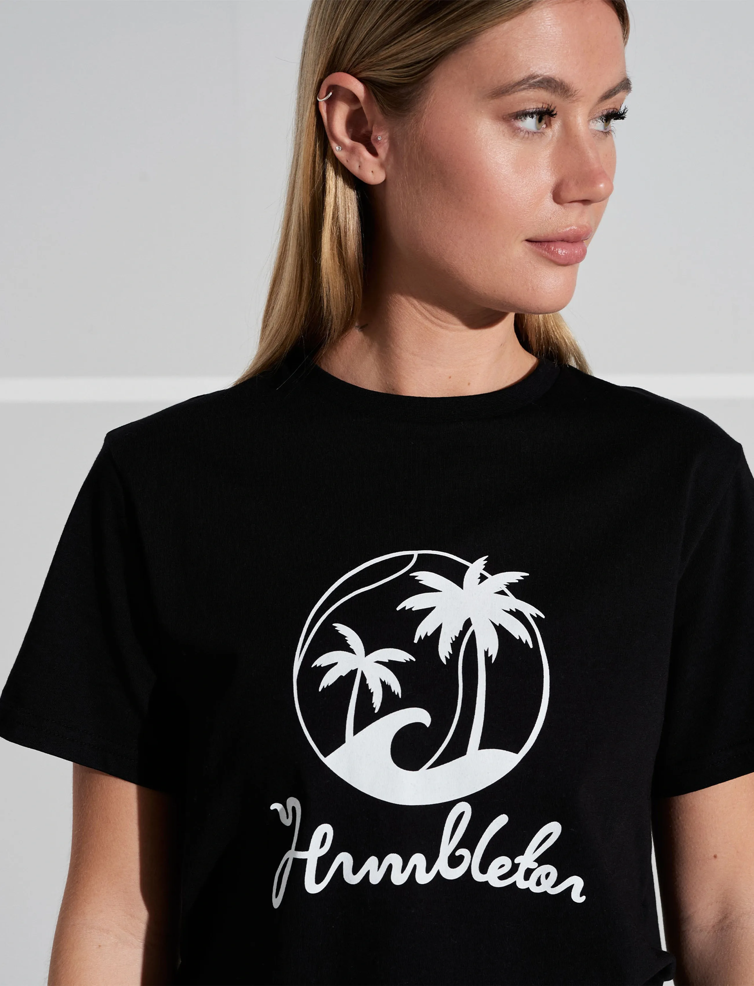 Humbleton - Palms T-Shirt - t-shirts - black - 4