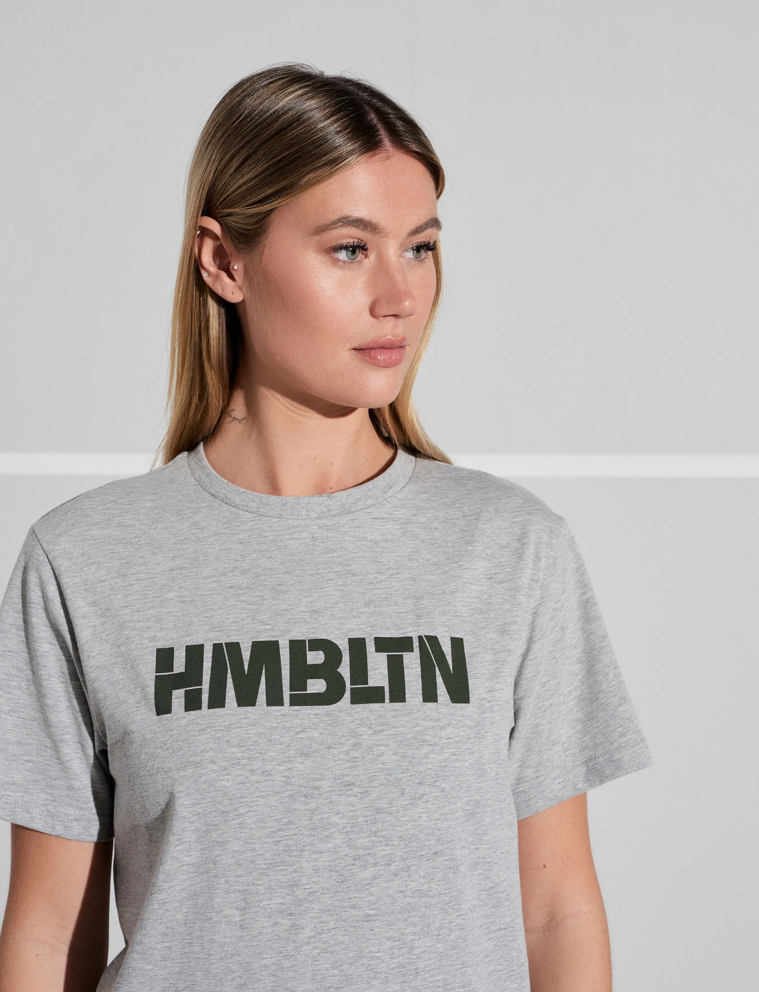 Humbleton - HMBLTN T-Shirt - t-shirts - grey melange - 5