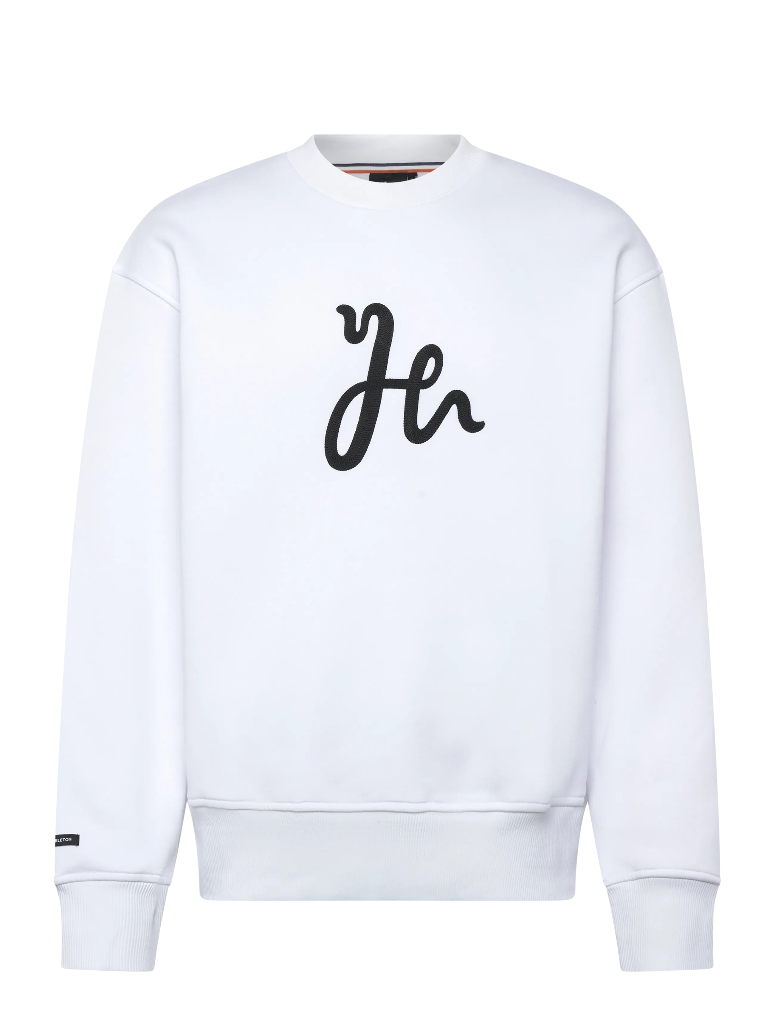 Humbleton Hayes H Embroidered Sweatshirt - Sweatshirts - WHITE / white