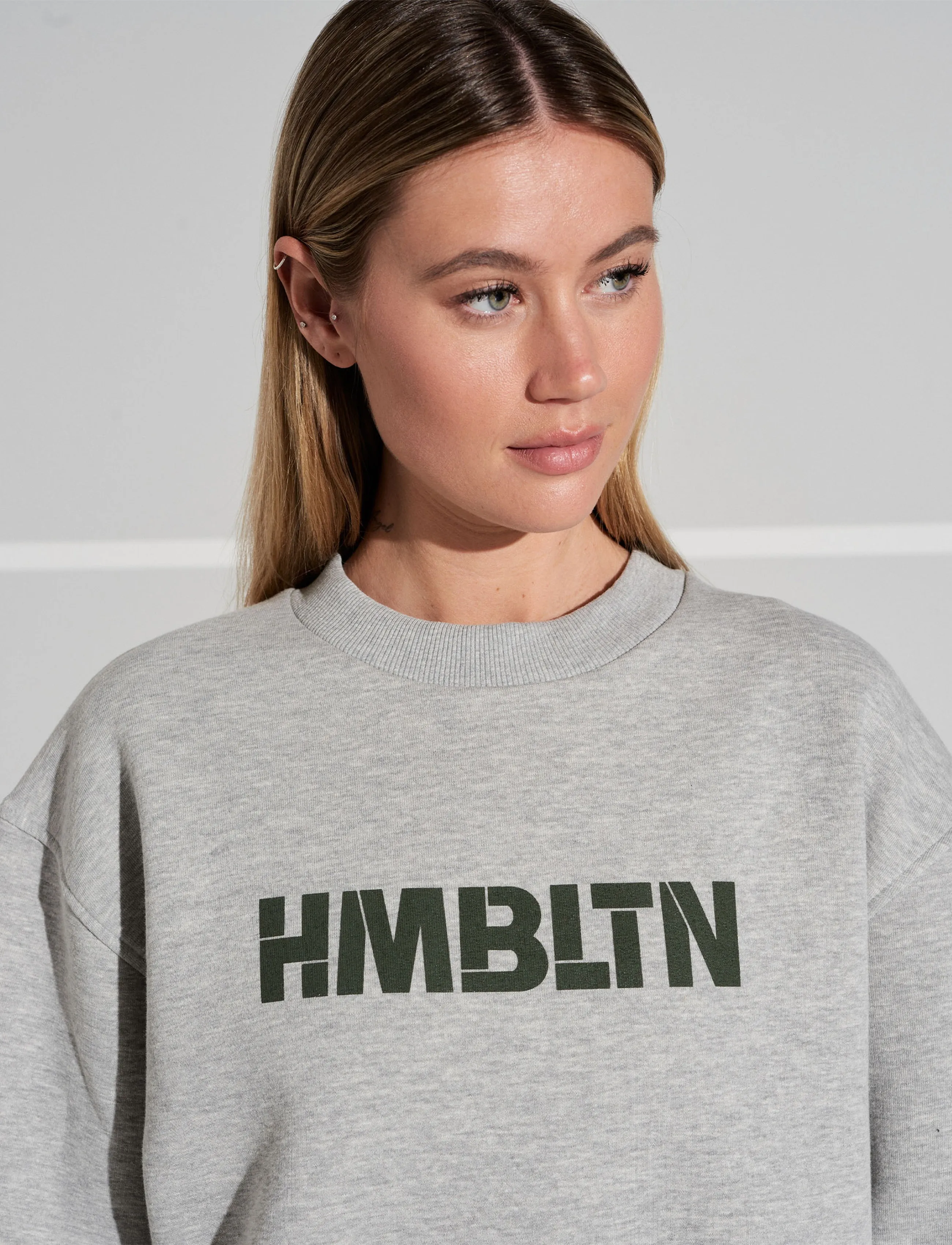 Humbleton - Hayes HMBLTN Sweatshirt - mænd - grey melange - 4