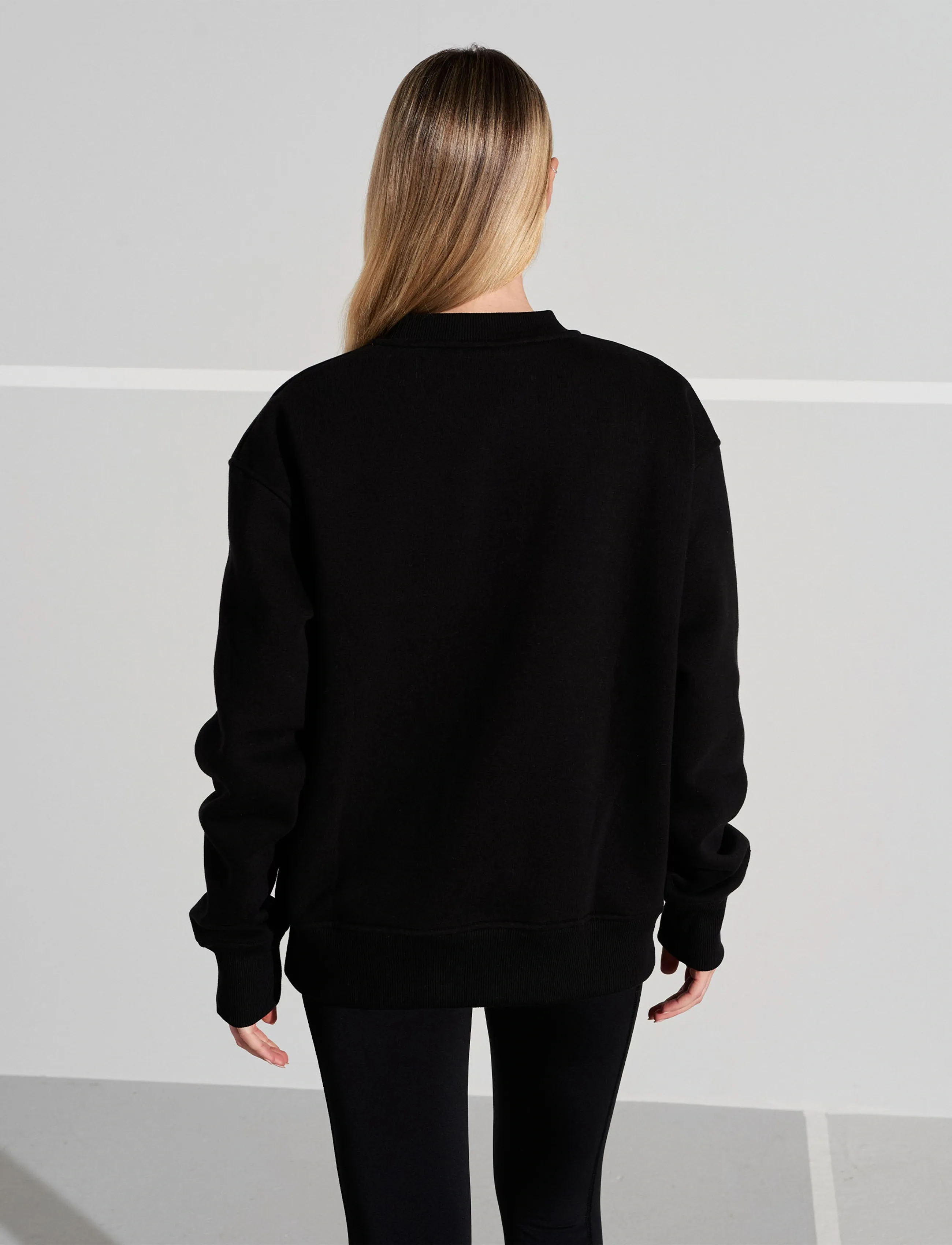 Humbleton - Hayes H Embroidered Sweatshirt - black - 4