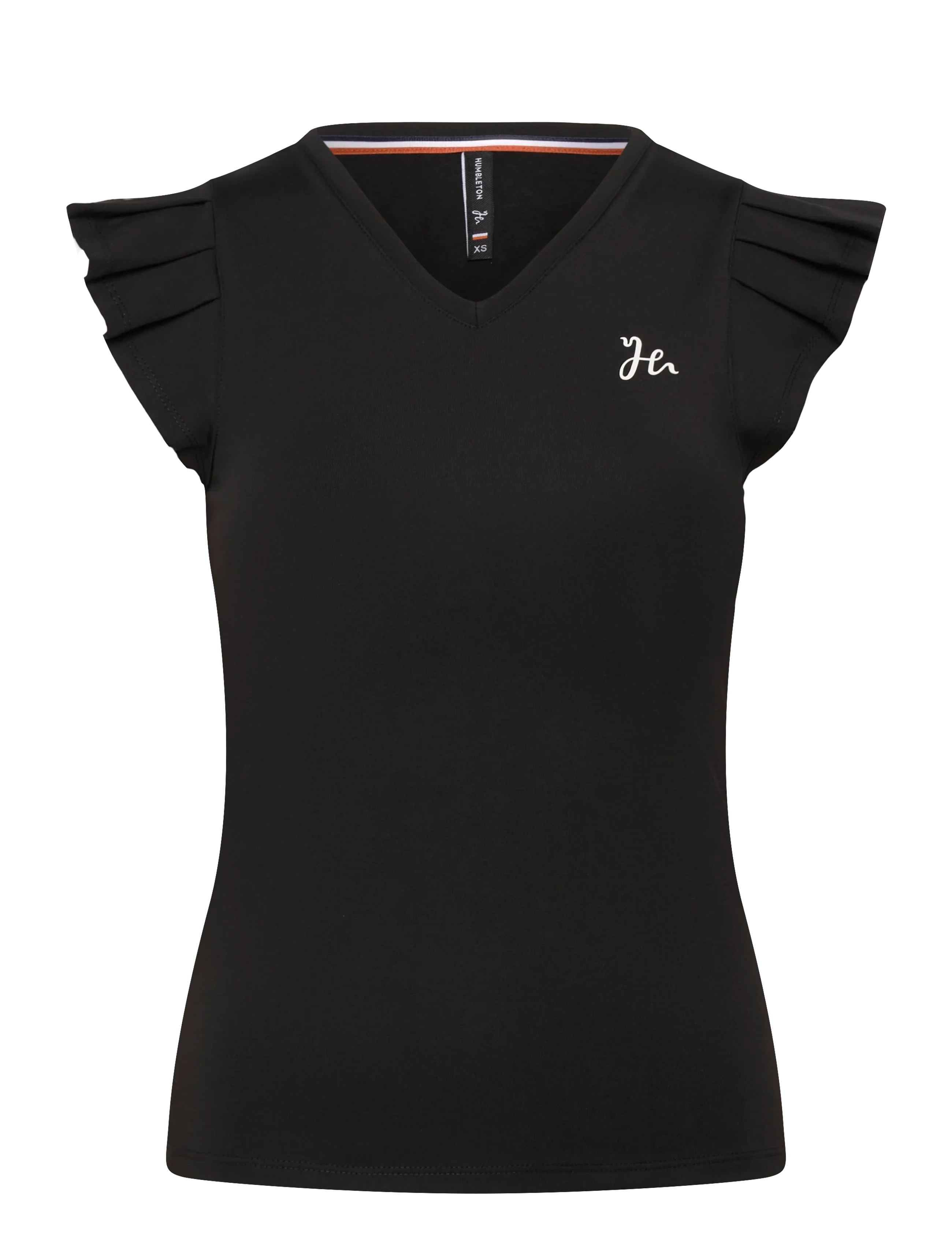 HUMBLETON Frill Oberteil Schwarz - XS - Damen