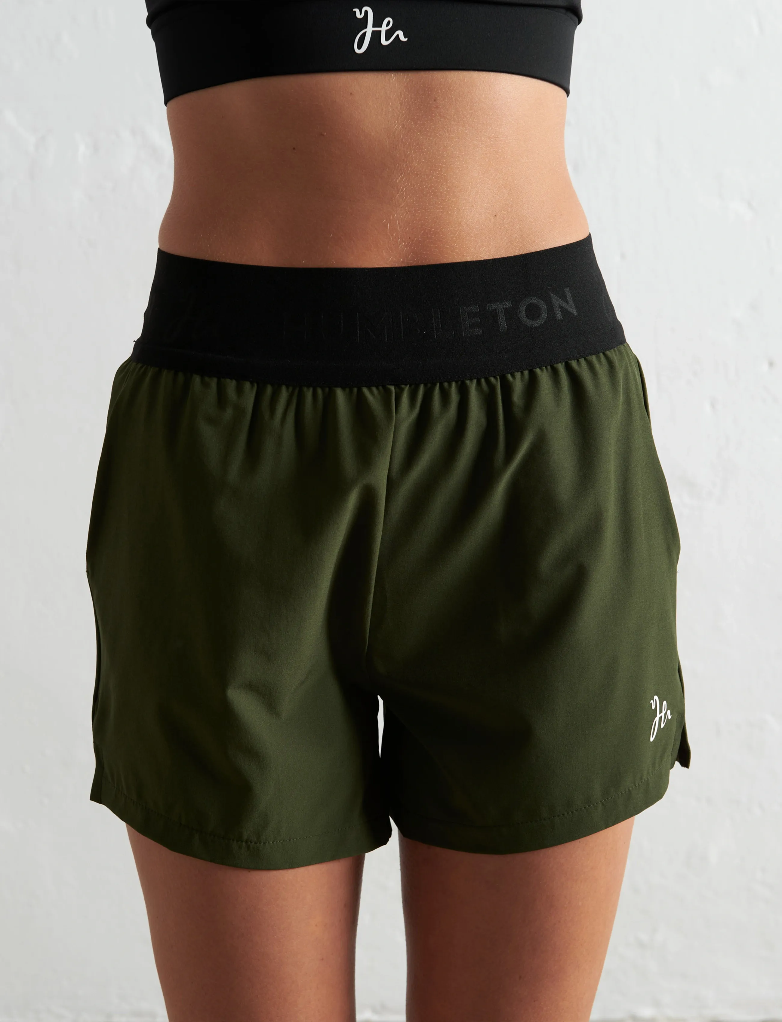 Humbleton - Lisa Shorts - træningsshorts - army green - 3