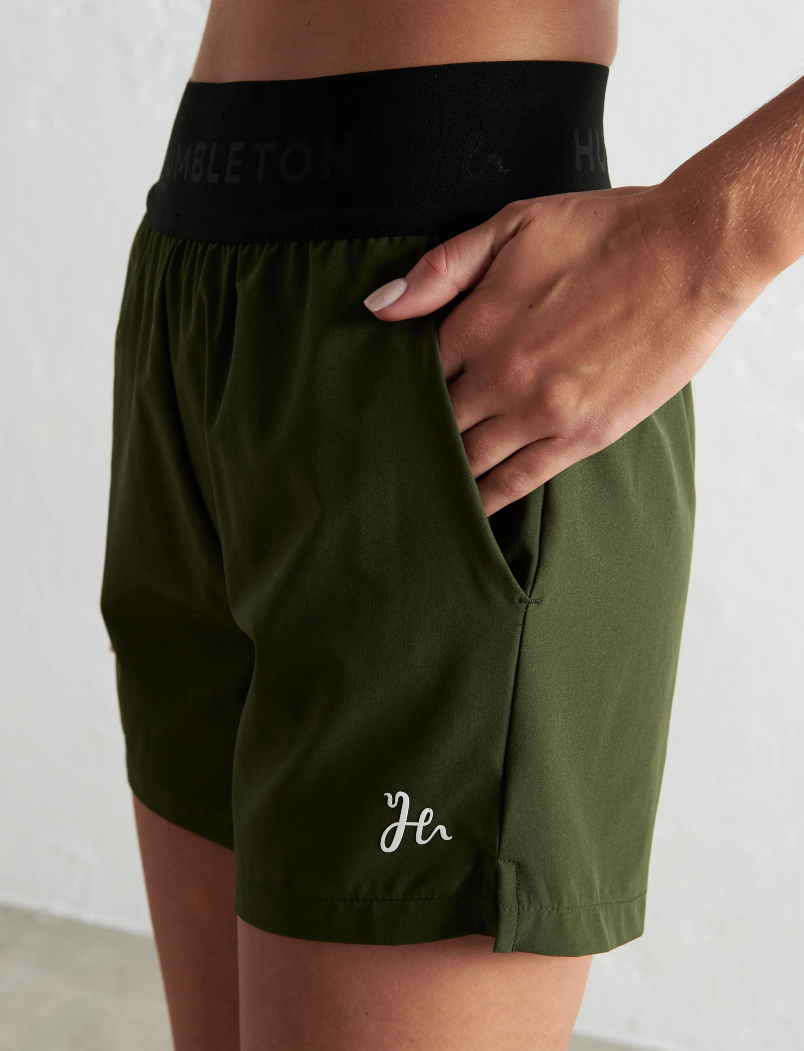 Humbleton - Lisa Shorts - træningsshorts - army green - 5