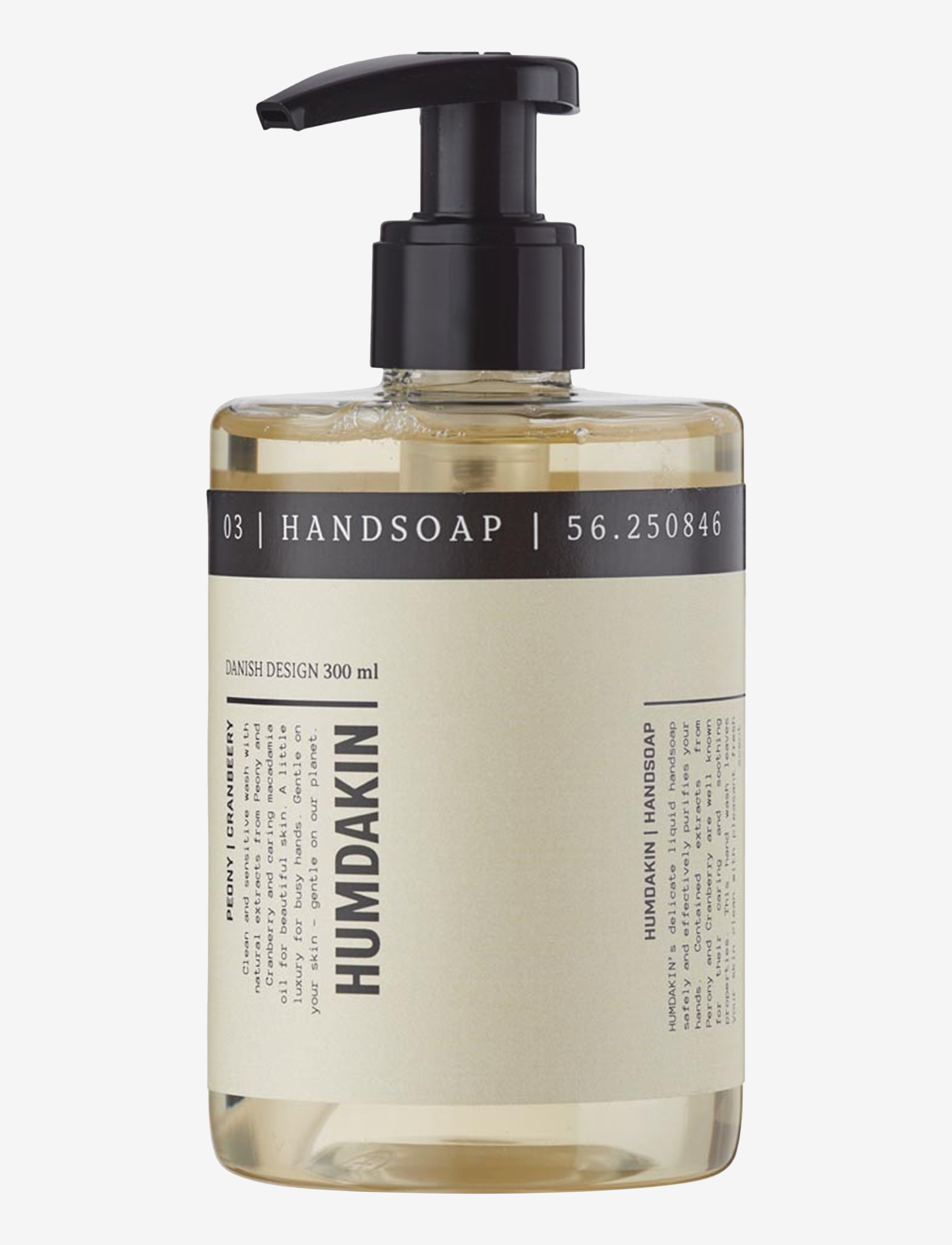 Humdakin 03 Hand Soap - Peony & Cranberry - Hudpleje - NATURAL / clear