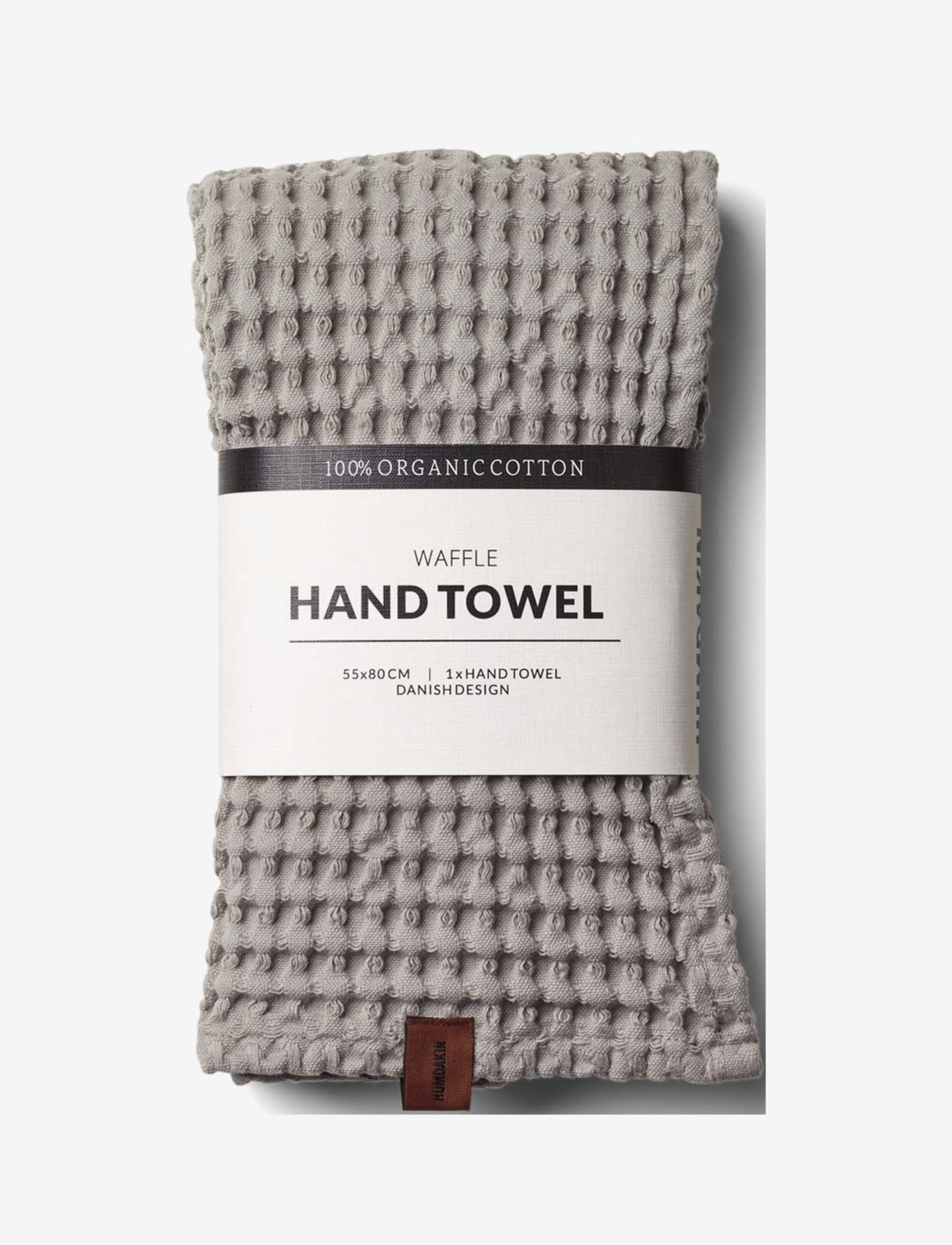 Humdakin Waffle Hand Towel, One Size, Bathroom Textiles, Grau - Towels, Homeware