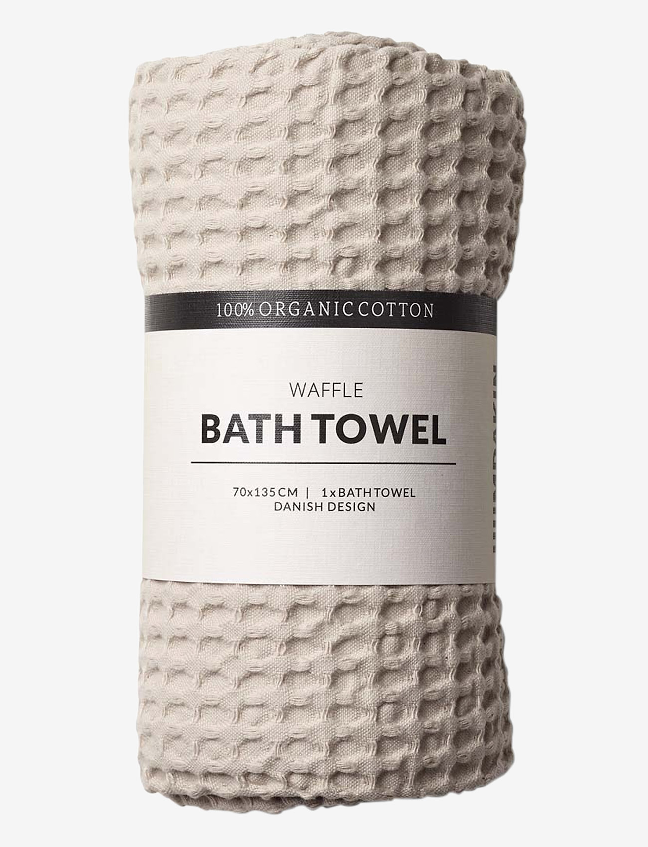 Humdakin - Waffle Bath Towels - essuie-mains & serviettes de bain - light stone - 0