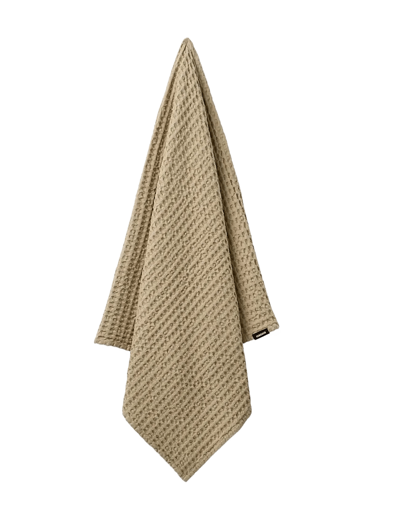 Humdakin - Waffle Bath Towel - badetücher - light stone - 0