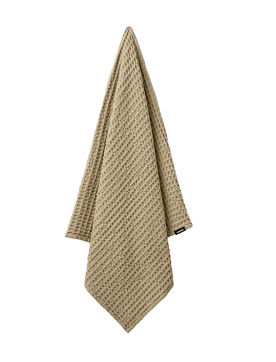 Humdakin Waffle Bath Towel - Saunalinad - LIGHT STONE / beige