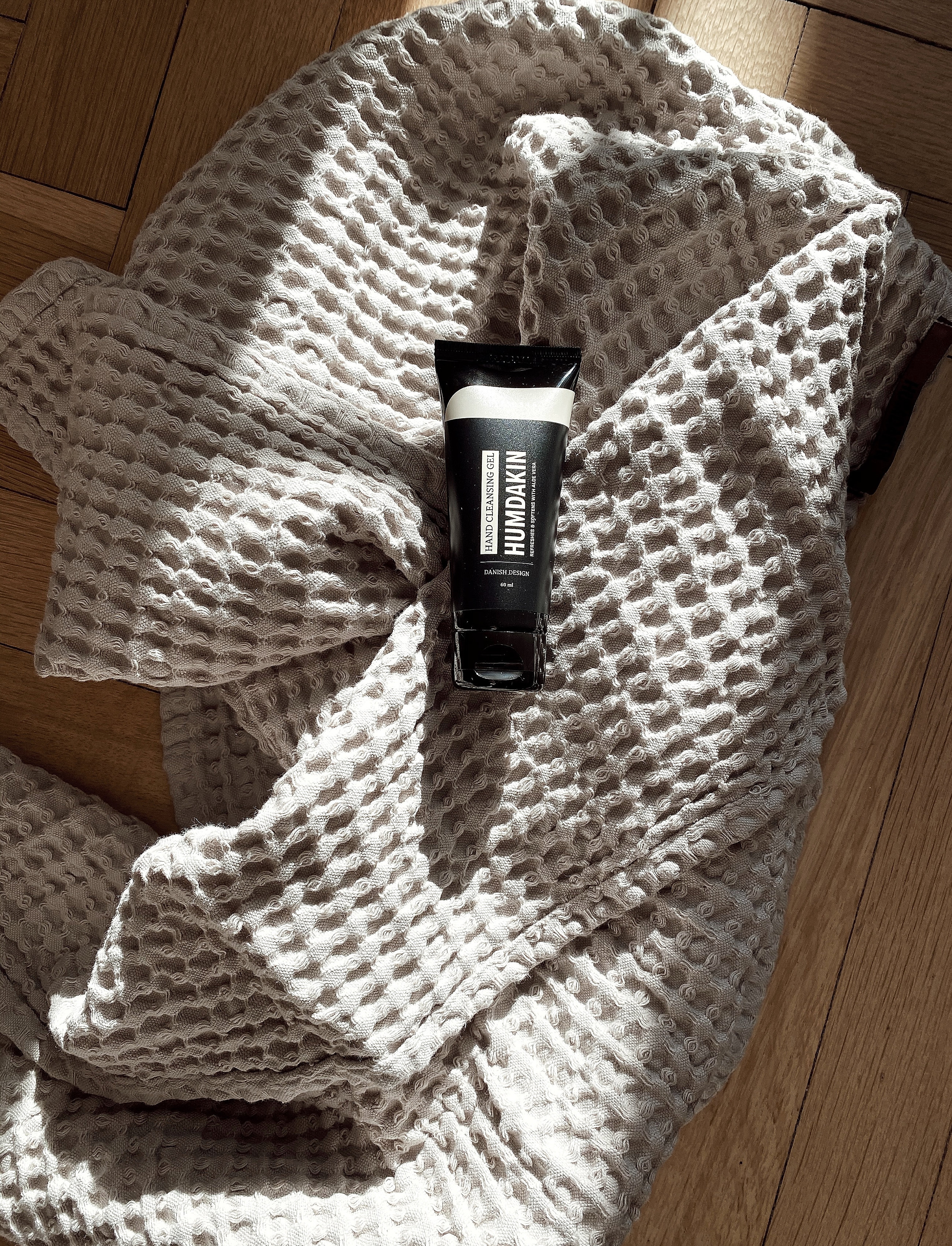 Humdakin Waffle Bath Towel, One Size, Towels & Towels, Beige - Homeware