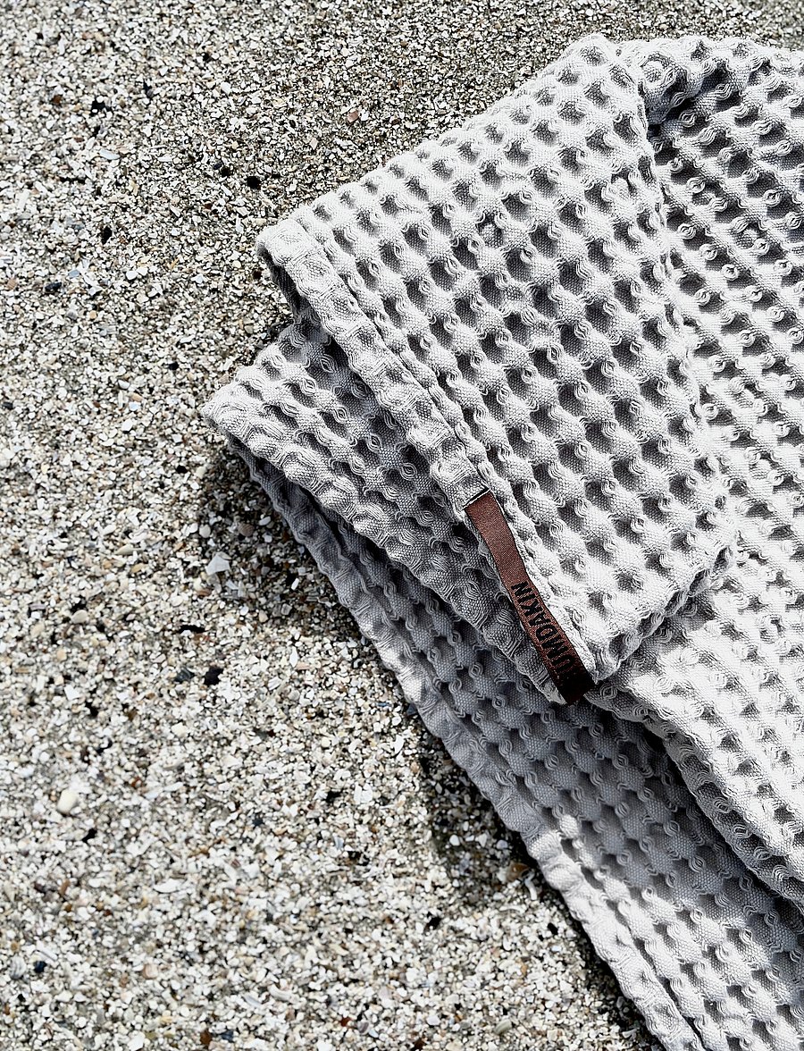 Humdakin - Waffle Bath Towel - osta hinna alusel - light stone - 2