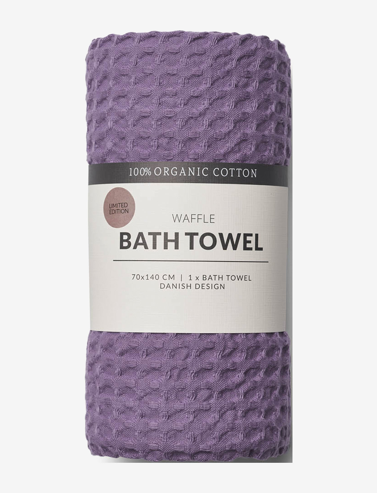 Humdakin - Waffle Bath Towel - badetücher - lilac - 0